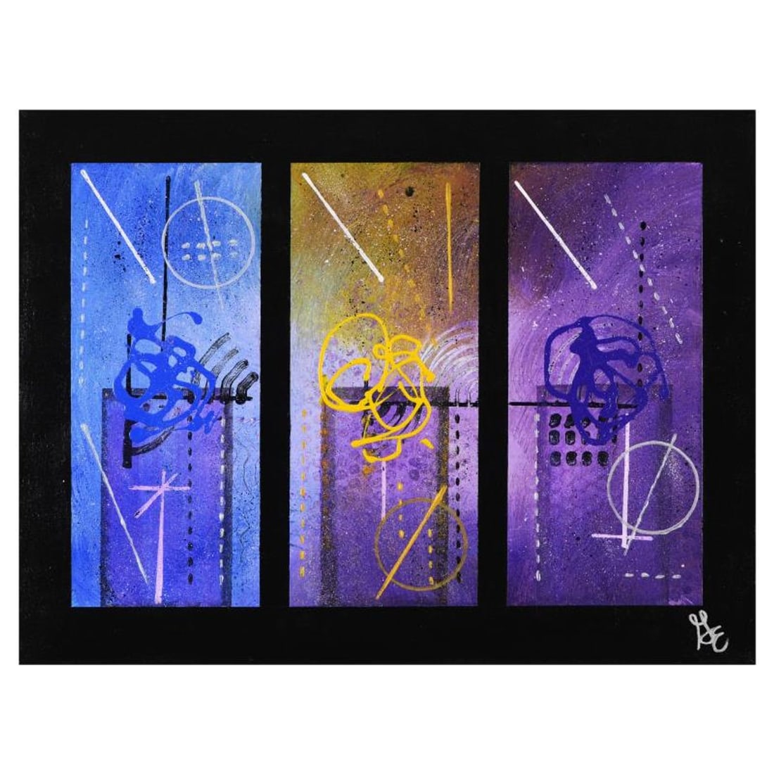George Marlowe (d. 2026), "Three Bagger" Hand Signed Original Acrylic Painting on Canvas with