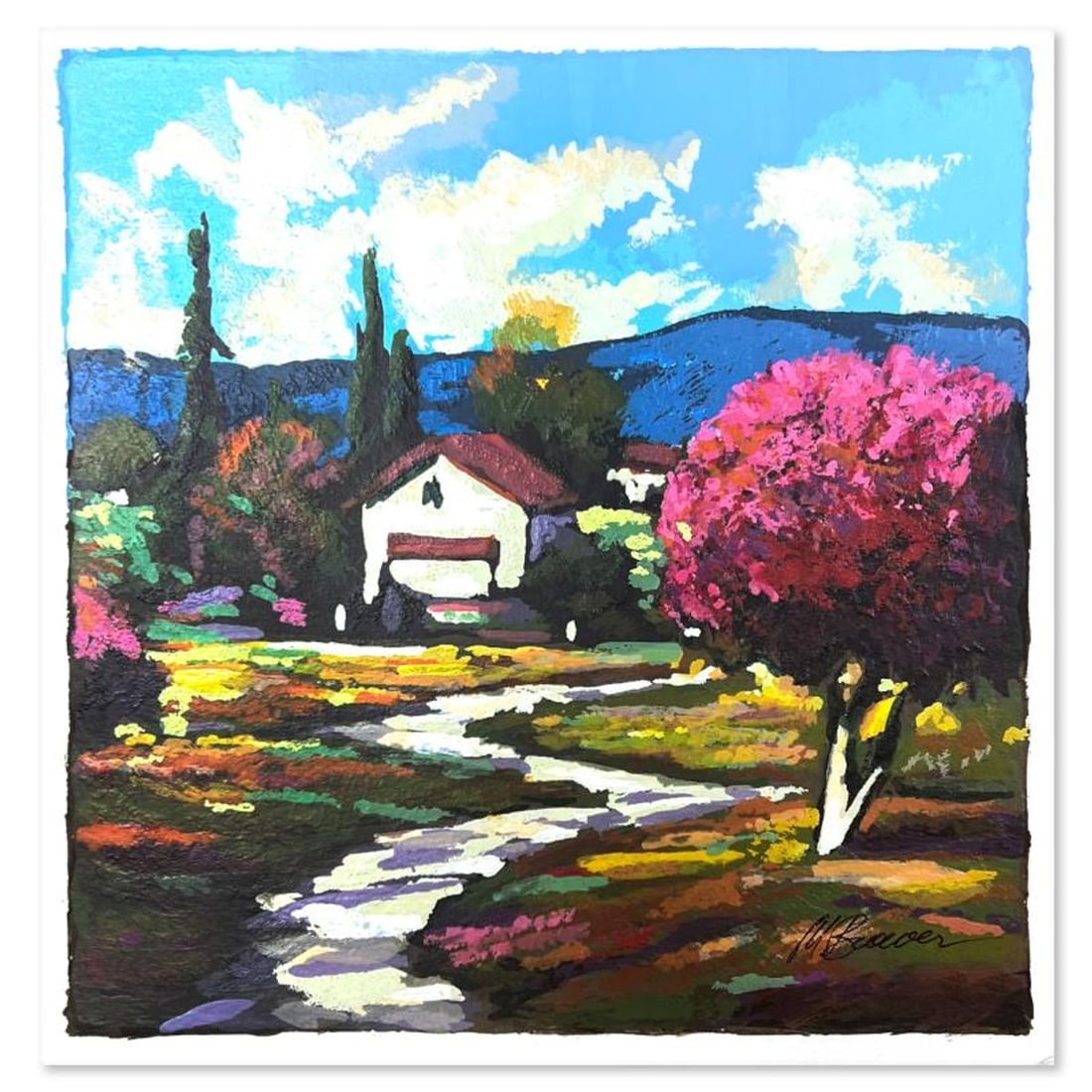 Mark Braver, Limited Edition Serigraph, Hand Signed and Numbered with Letter of Authenticity.: This is a limited edition serigraph on paper by Mark Braver. The piece comes hand signed by the artist, numbered, and with a letter of authenticity. Measures approximately 7.5" x 7.5". Reference#: 899