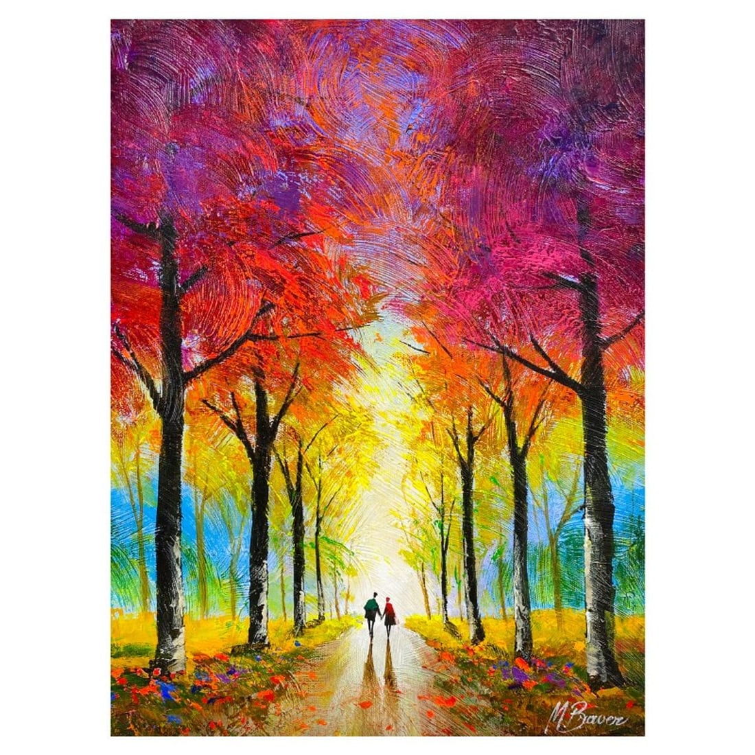 Mark Braver, Original Acrylic Painting on Canvas, Hand Signed with Letter of Authenticity.
