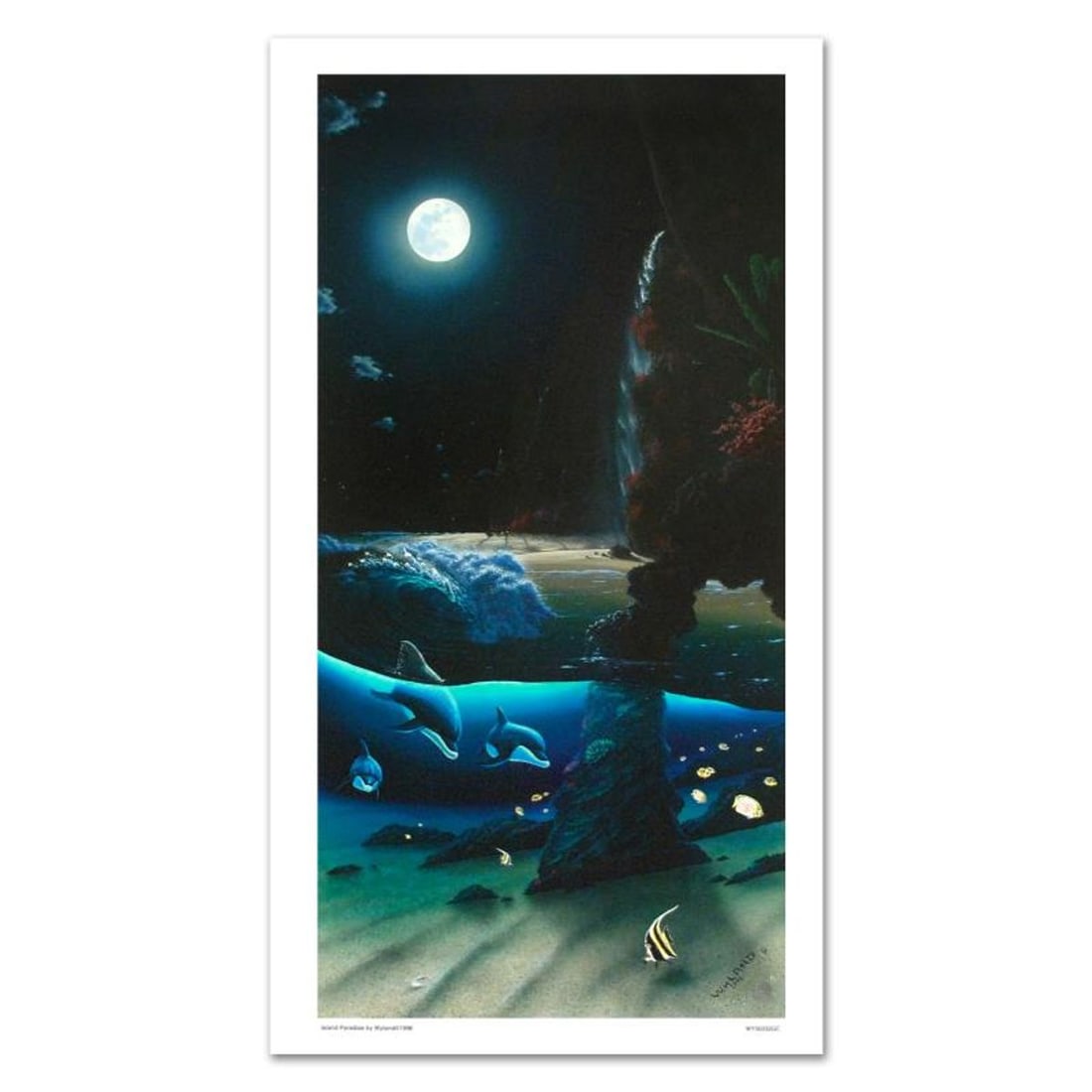 Island Paradise Limited Edition Giclee on Canvas (20" x 40") by renowned artist WYLAND, Numbered and