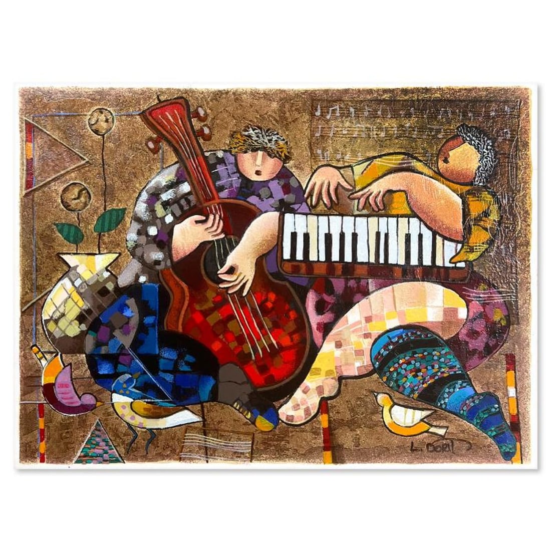 Dorit Levi, "Folklore" Limited Edition Serigraph, Hand Signed and Numbered with Letter of: Folklore is a limited edition serigraph on paper by Dorit Levi. The piece comes hand signed by the artist, numbered, and with a letter of authenticity. Measures approximately 14" x 19". Reference#: 91