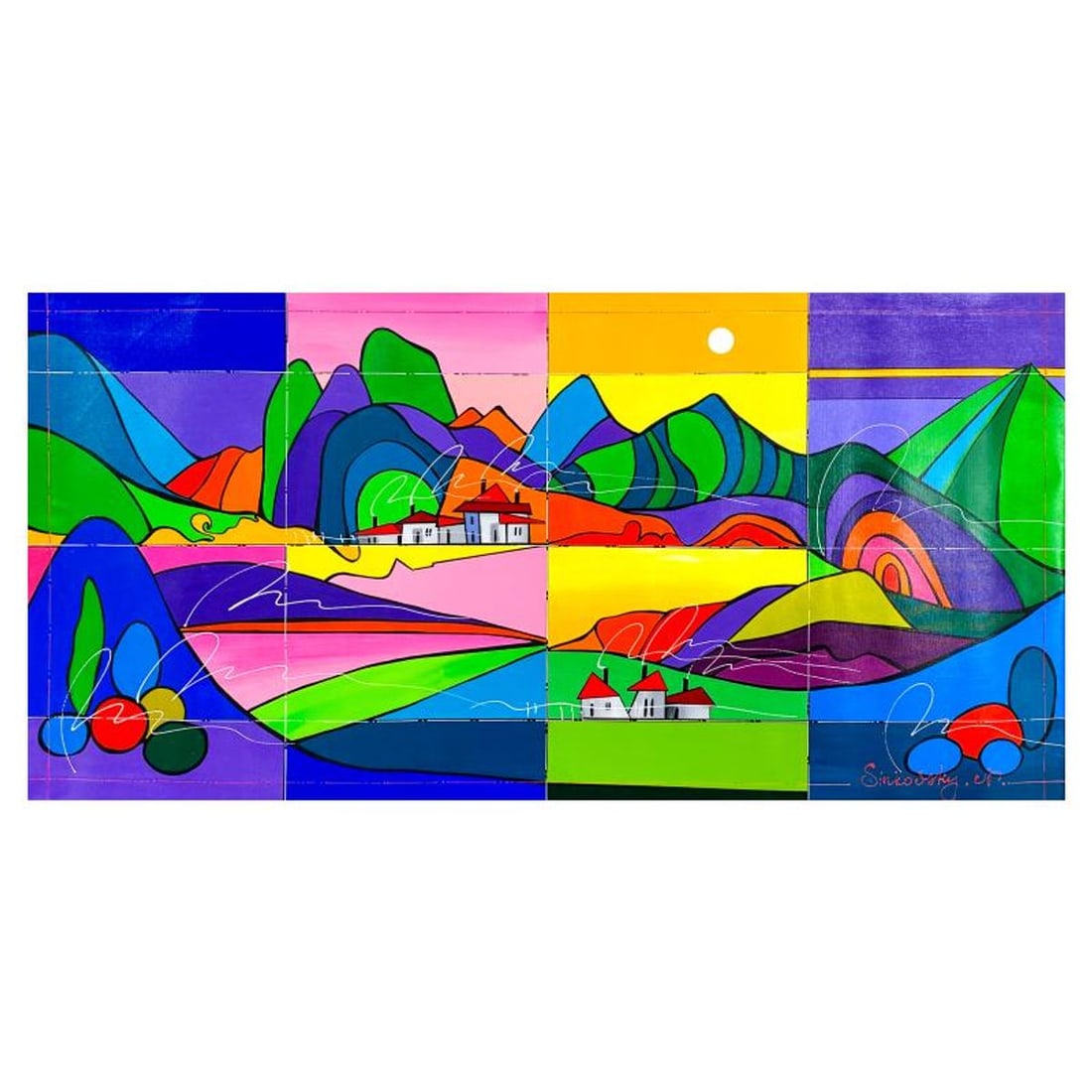 Natalia Sinkovsky, Original Acrylic Painting on Canvas, Hand Signed with Letter of Authenticity (1 of 2)
