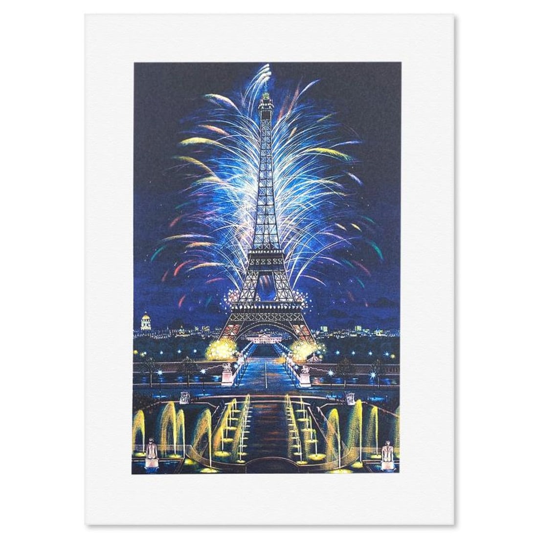 Liudmila Kondakova, "Bastille Day" Limited Edition Lithograph, Numbered and Hand Signed with: Bastille Day is a limited edition lithograph on paper by Liudmila Kondakova, hand signed by the artist. Includes Certificate of Authenticity from Chalk & Vermilion Fine Arts. Measures approx. 12" x 11