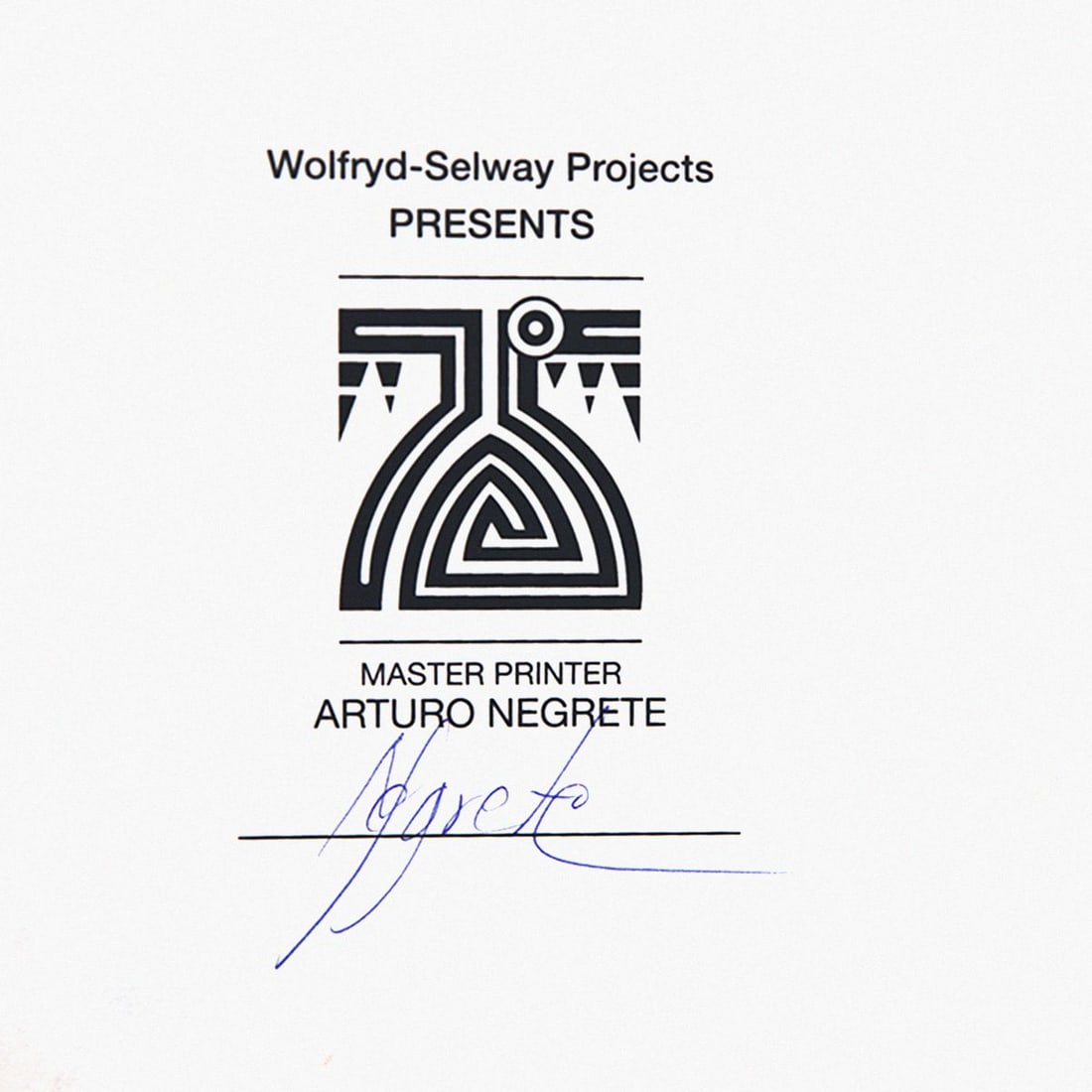 Wolfryd-Selway Projects- Silkscreen - 2