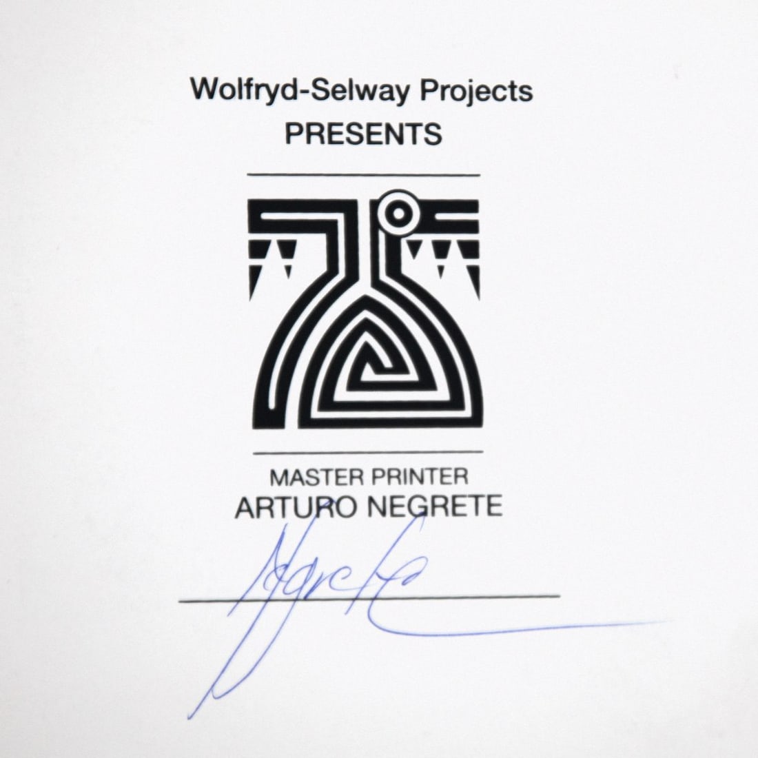 Wolfryd-Selway Projects- Silkscreen - 2