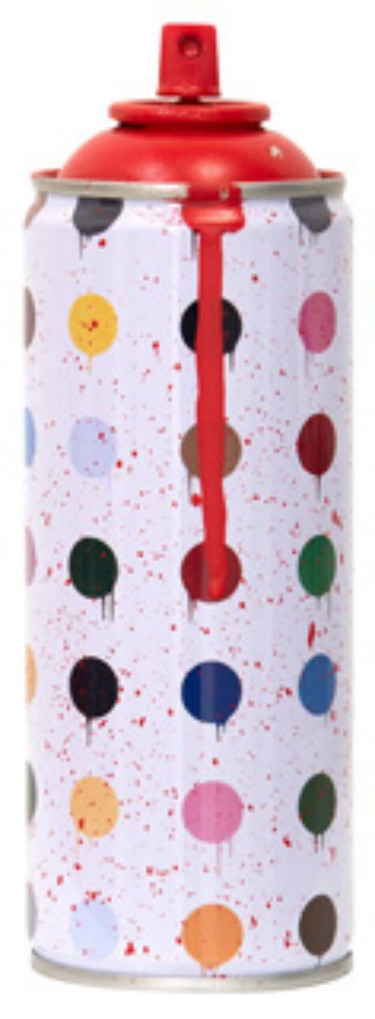 Mr. Brainwash- SPRAY CAN "HIRST DOTS, 2020": Artist: Mr. Brainwash. Medium: SPRAY CAN. Title: HIRST DOTS, 2020. Size: 7.5" x 2.5". Signature: Numbered and dated. Additional: Cans Include Case. Reference#: 14464.