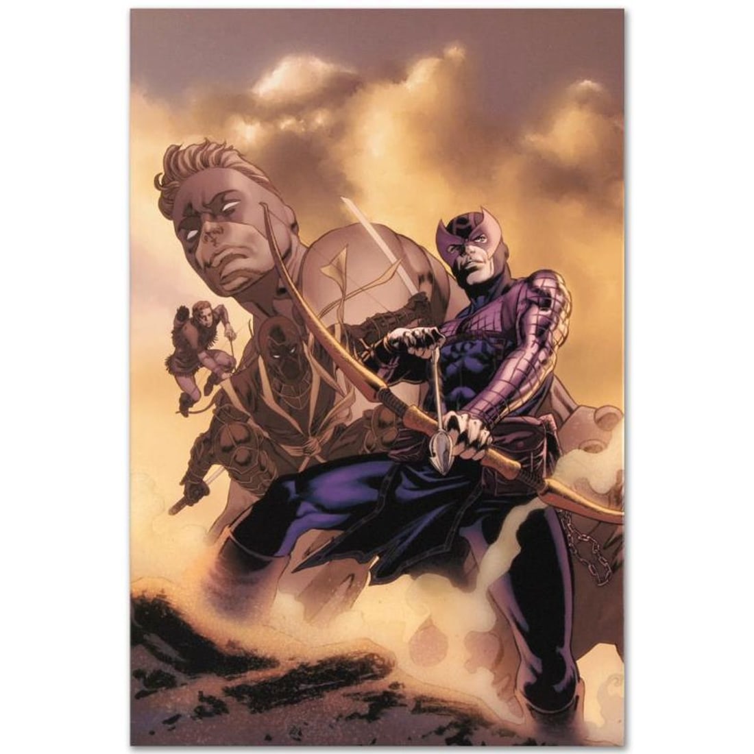 Marvel Comics "Hawkeye: Blindside #4" Numbered Limited Edition Giclee on Canvas by Mike Perkins with (1 of 1)