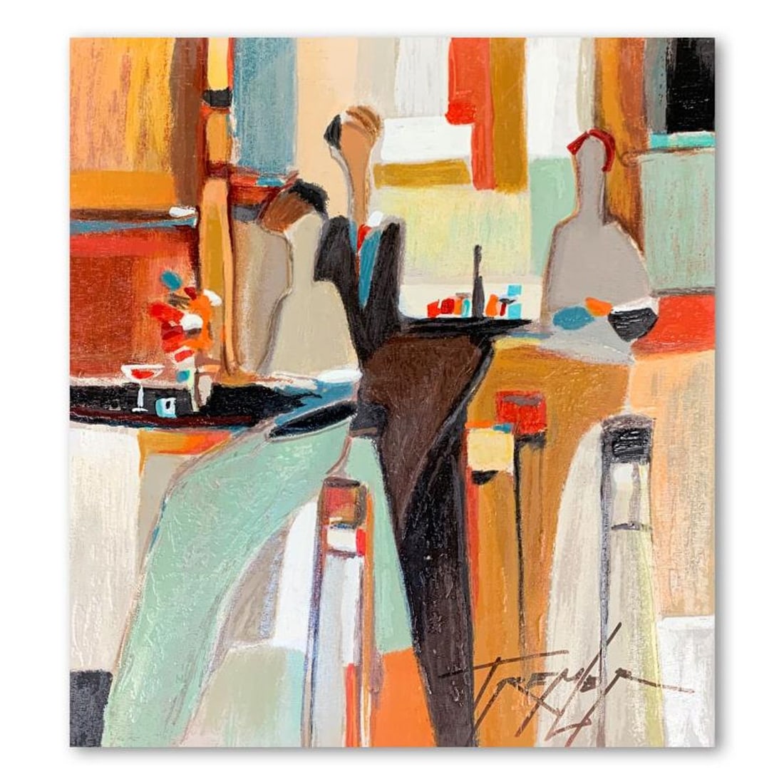 Yuri Tremler, Hand Signed Limited Edition Serigraph on Board with Letter of Authenticity.: This is a limited edition serigraph on board by Yuri Tremler. It is numbered and hand signed and includes a letter of authenticity. Measures approximately 13" x 11.5" (image). Reference#: 93819.