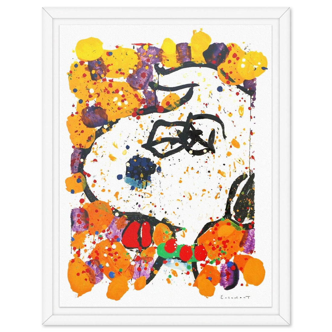 Tom Everhart- Hand Pulled Original Lithograph "Squeeze The Day-Wednesday": Artist: Tom Everhart. Medium: Hand Pulled Original Lithograph. Title: Squeeze The Day-Wednesday. Size: 38" x 29". Measures approx. 43" x 34" (framed). Signature: Hand signed and numbered. Certificate 