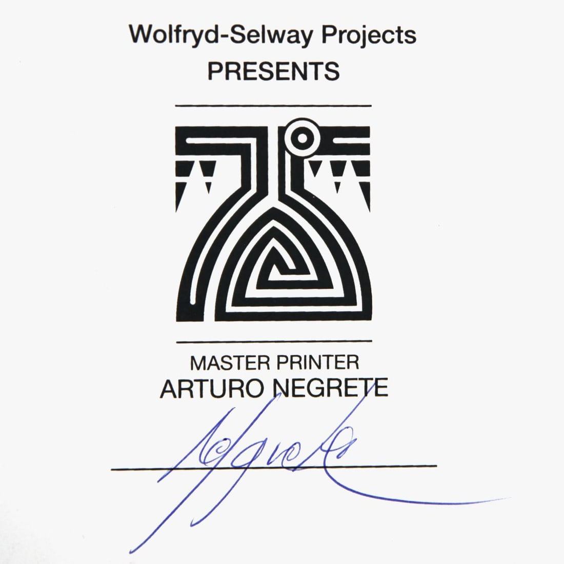 Wolfryd-Selway Projects- Silkscreen - 2