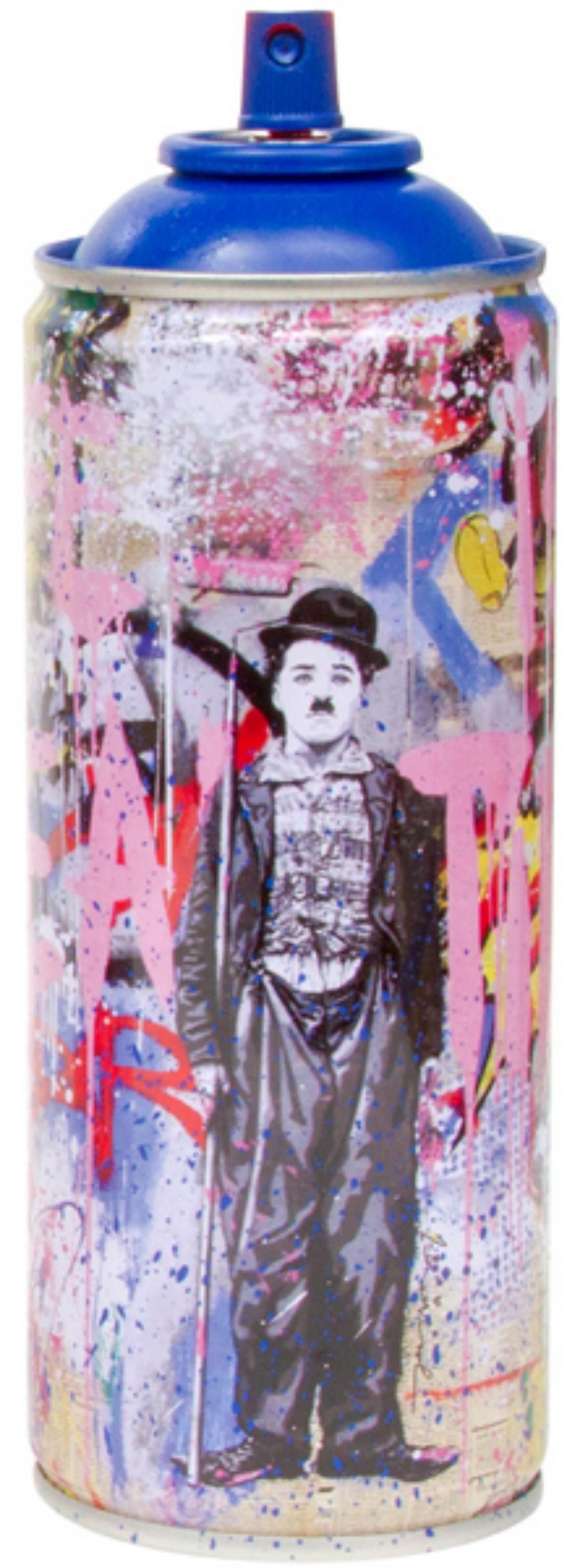 Mr. Brainwash- SPRAY CAN "GOLD RUSH, 2020": Artist: Mr. Brainwash. Medium: SPRAY CAN. Title: GOLD RUSH, 2020. Size: 7.5" x 2.5". Signature: Numbered and dated. Additional: Cans Include Case. Reference#: 14480.
