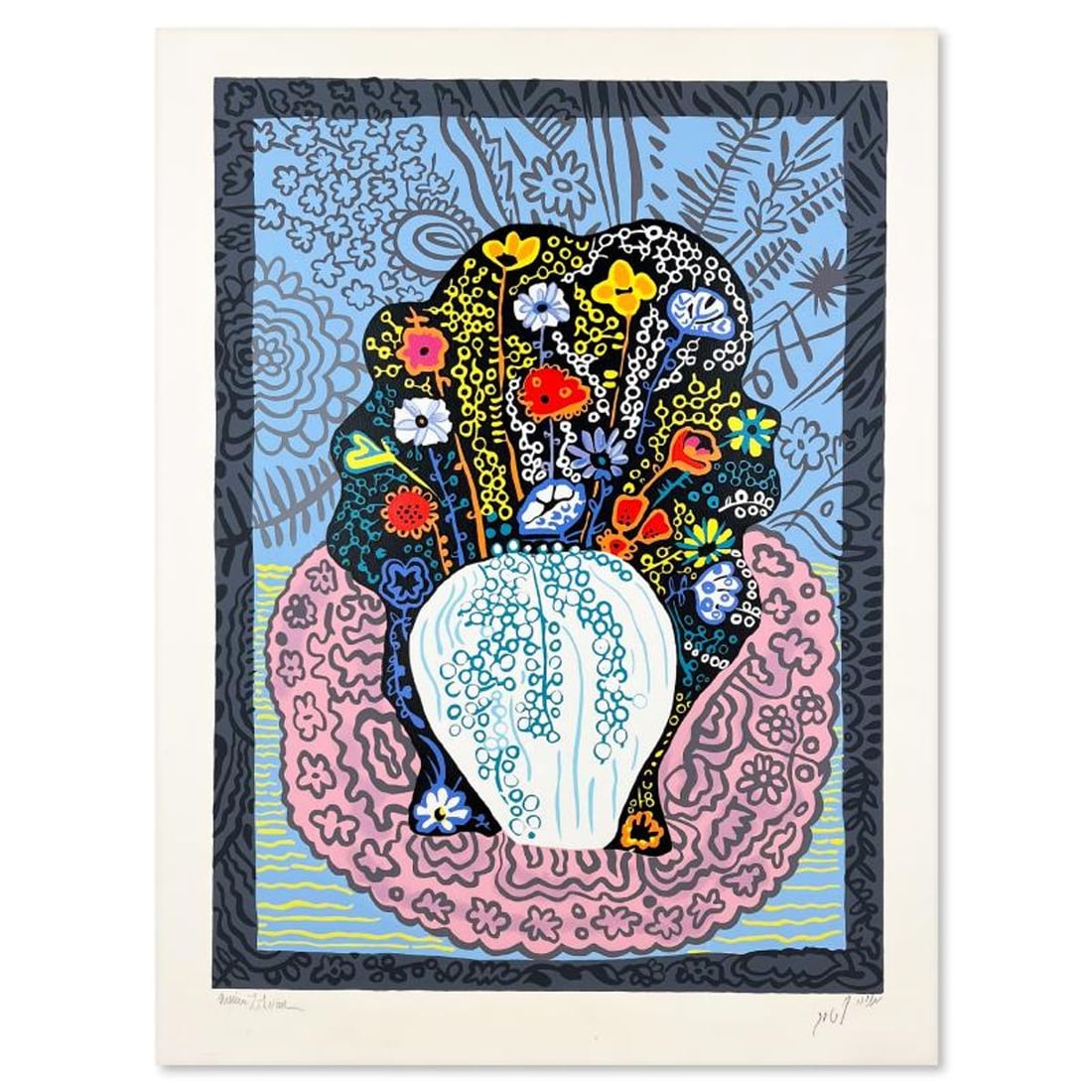 Mania Litvak, Hand Signed, Numbered Limited Edition with Letter of Authenticity.: This is a limited edition on paper by Mania Litvak. The piece comes hand signed by the artist, numbered, and with a letter of authenticity. Measures approximately 27" x 19.5". Reference#: 91465.