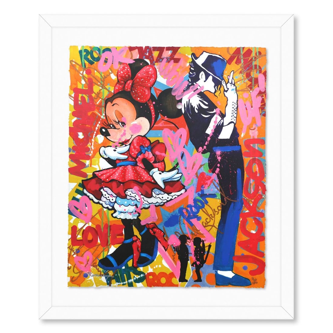 Nastya Rovenskaya- Mixed Media on Paper "Back To Back"