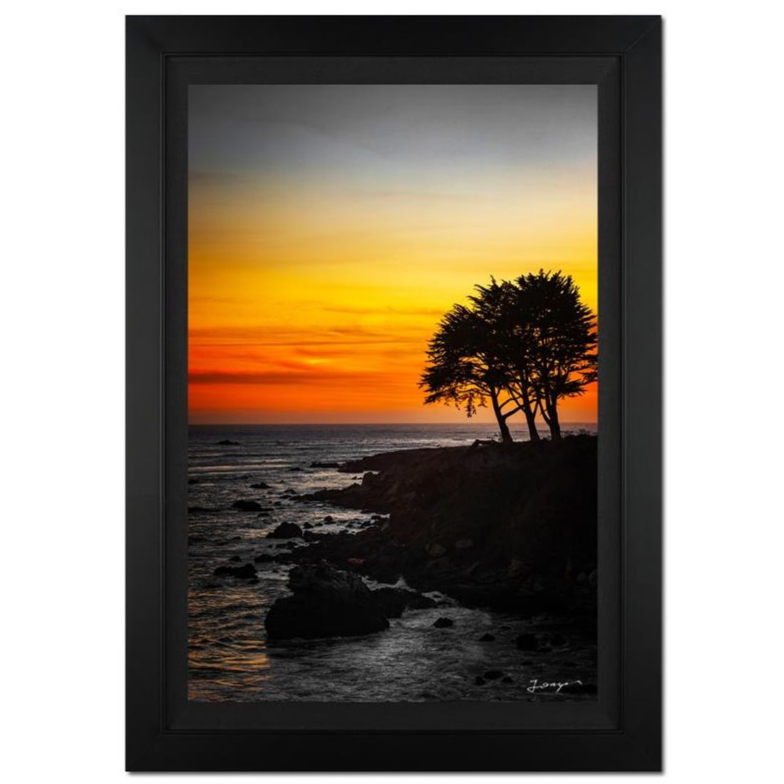 Jongas, "Deep Longing" Framed Limited Edition Photograph on Canvas, Numbered and Hand Signed with