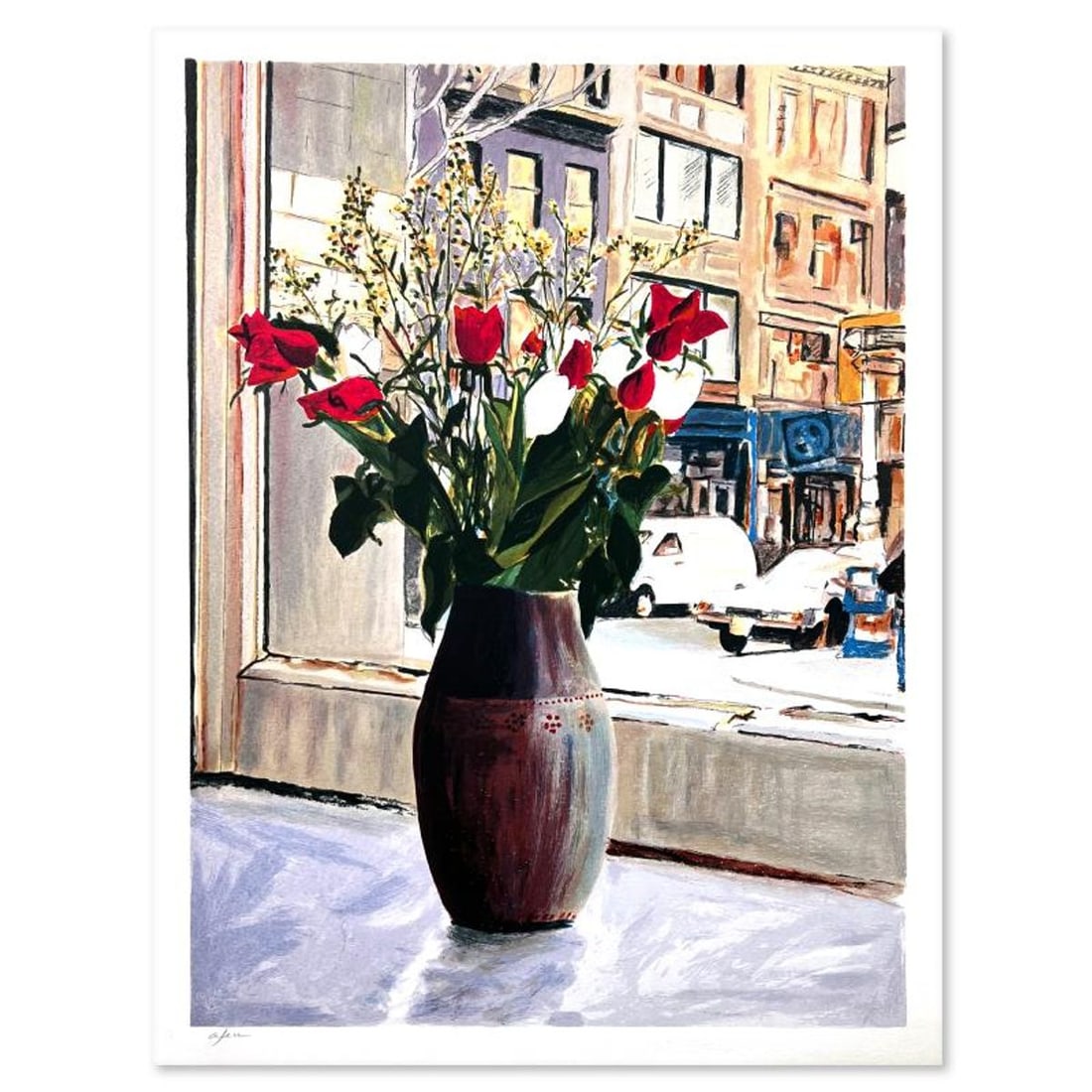 Arie Azene, Hand Signed, Numbered Limited Edition with Letter of Authenticity.: This is a limited edition on paper by Arie Azene. The piece comes hand signed by the artist, numbered, and with a letter of authenticity. Measures approximately 29.5" x 22". Reference#: 89809.