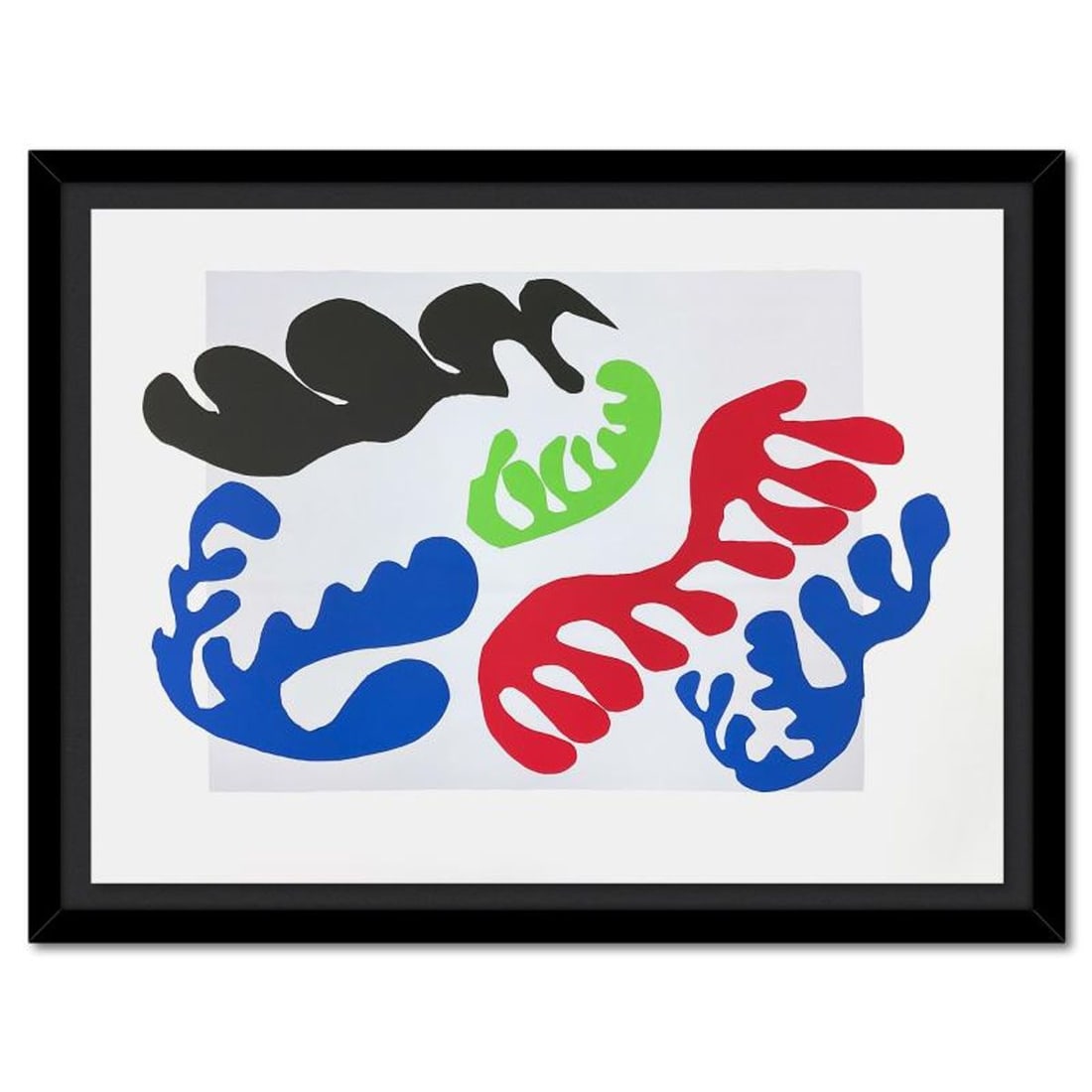 Henri Matisse 1869-1954 (After), "Le Lagon III (Lagoon III)" Framed Limited Edition Lithograph with (1 of 2)