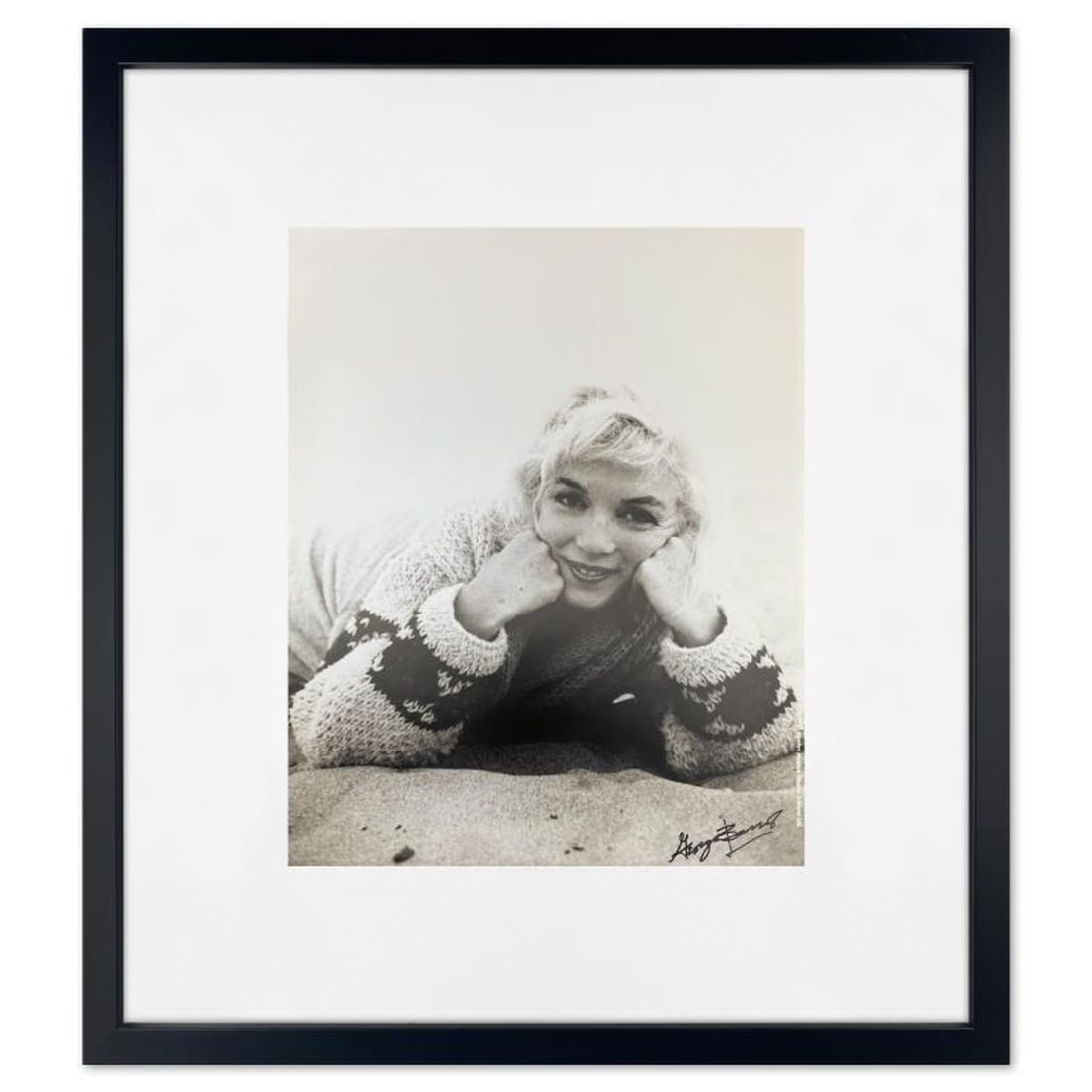 George Barris (1922-2016), "Marilyn Monroe: The Last Shoot" Framed Photograph Printed from the: Marilyn Monroe: The Last Shoot is a photograph printed from the original negative taken by George Barris (1922-2016). This photo is part of a series entitled "The Last Photos" which were taken in