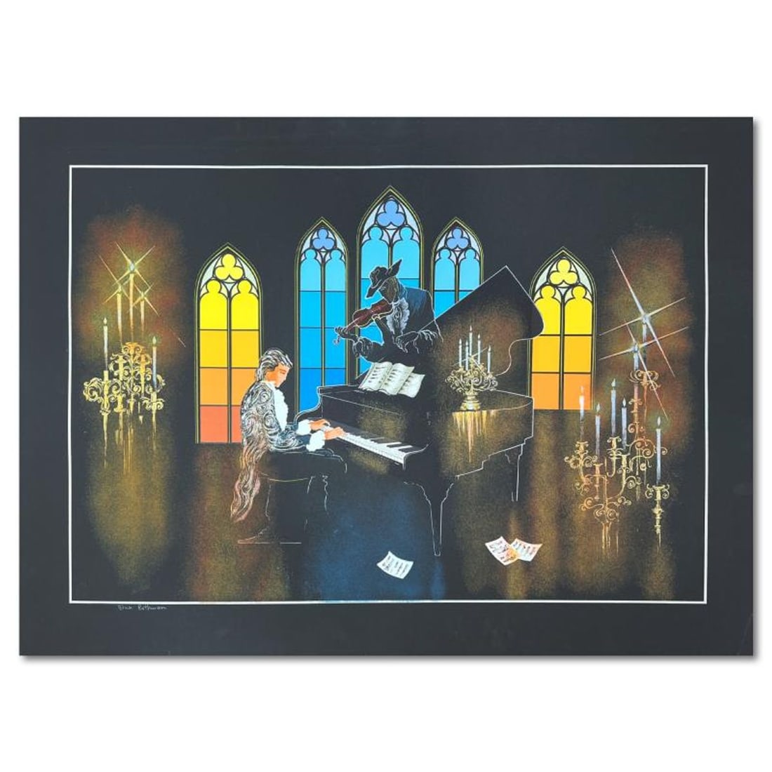 Zina Roitman, Limited Edition Serigraph, Hand Signed and Numbered, Letter of Authenticity.: This is a limited edition serigraph on paper by Zina Roitman. The piece comes hand signed by the artist, numbered, and with a letter of authenticity. Measures approximately 26" x 37". Reference#: