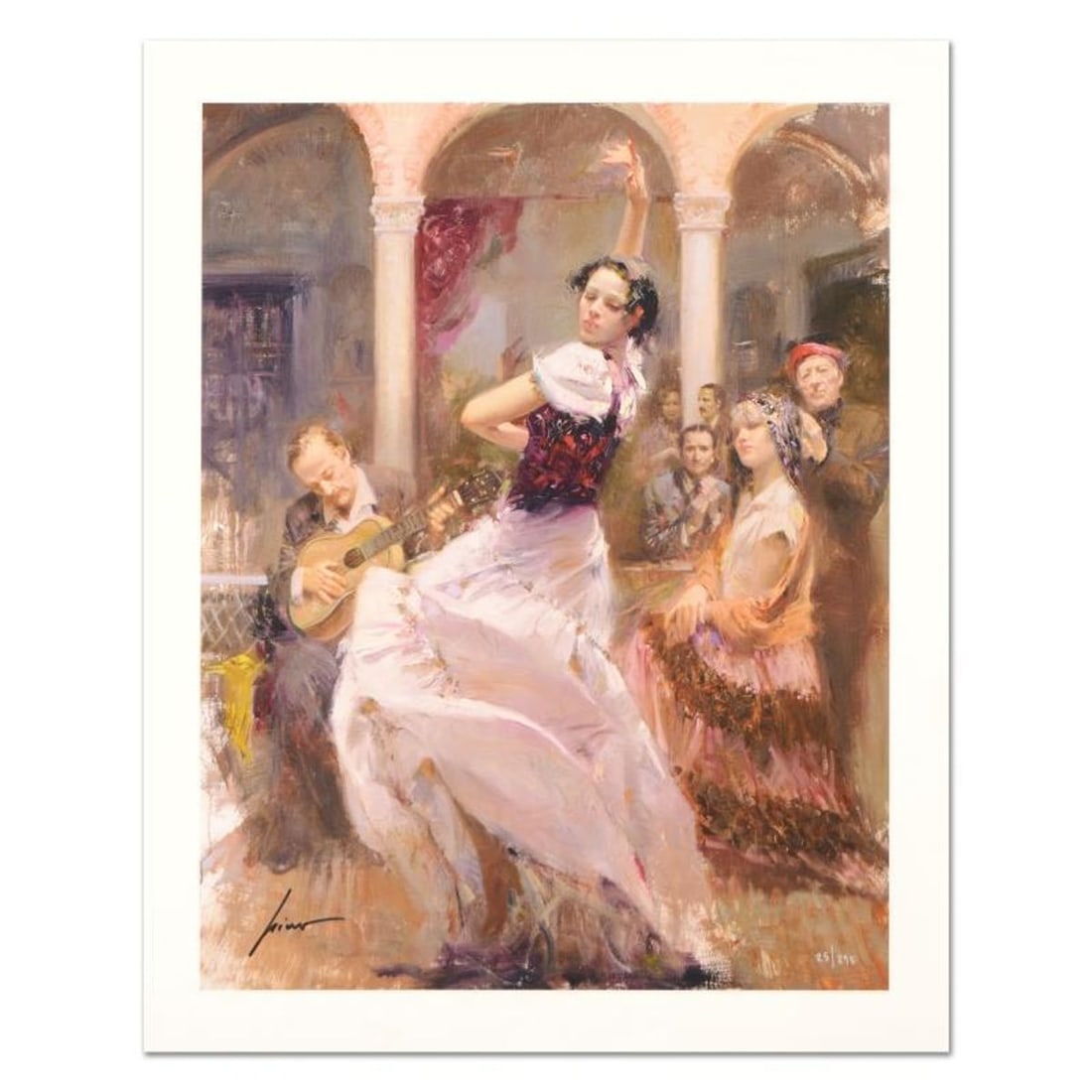 Pino (1939-2010) "Seville In My Heart" Limited Edition Giclee. Numbered and Hand Signed; Certificate: Seville In My Heart is a limited edition giclee on paper by Pino (1939-2010). The piece comes numbered and is hand signed by the artist. Includes Certificate of Authenticity. Measures approximately