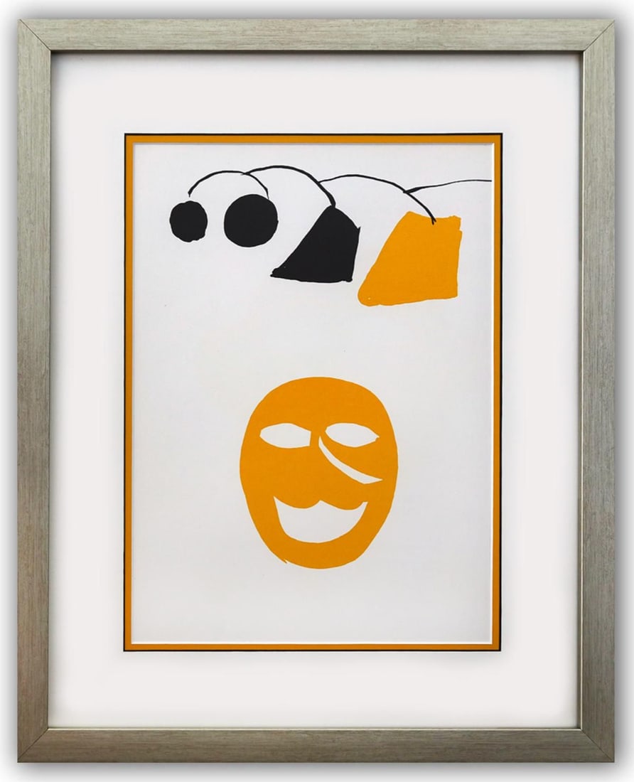 Alexander Calder- Lithograph "DLM221 - Masque jaune" (1 of 2)