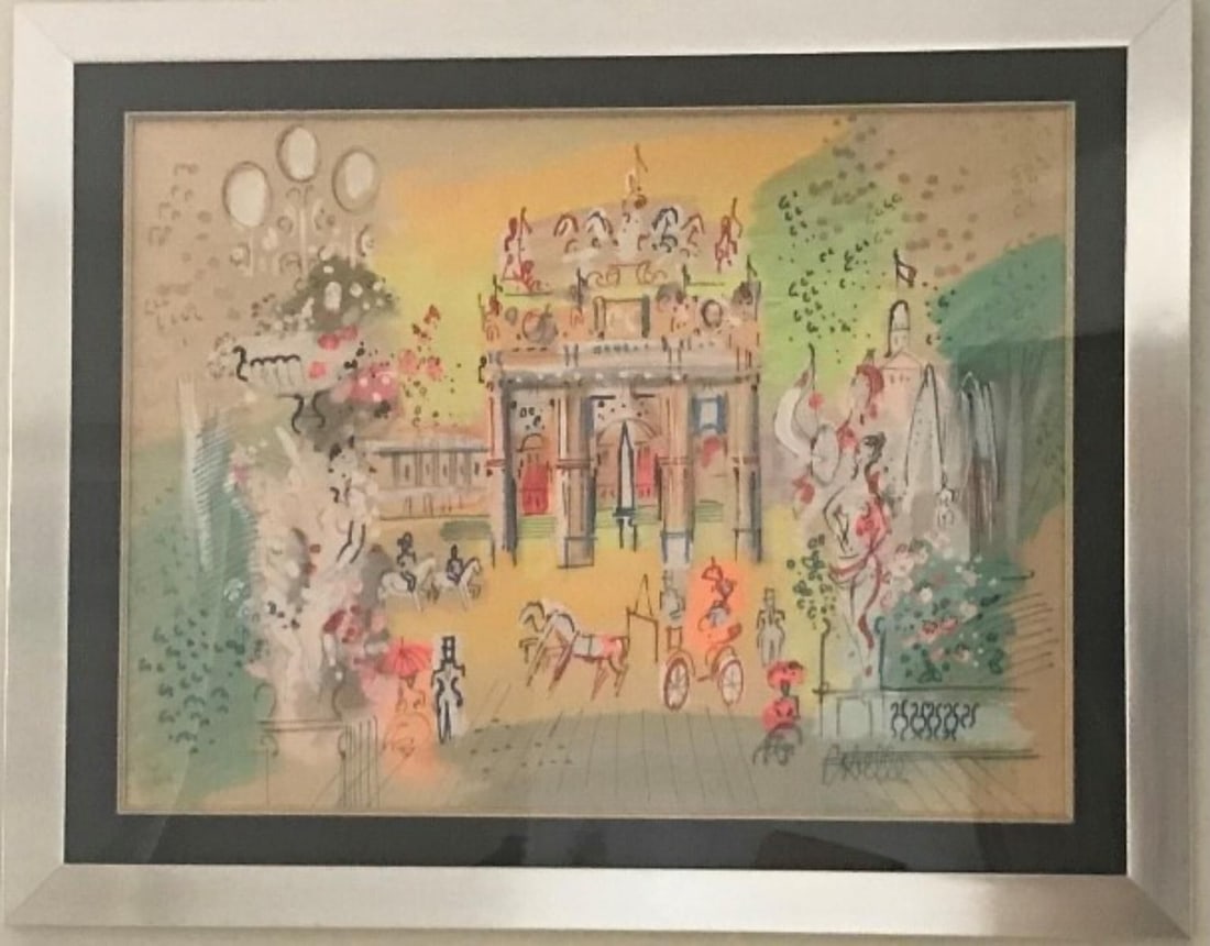 Charles Cobelle- Original guache on paper: Artist: Charles Cobelle. Medium: Original guache on paper. Size: 30" x 40". Signature: Signed. Reference#: 25133.