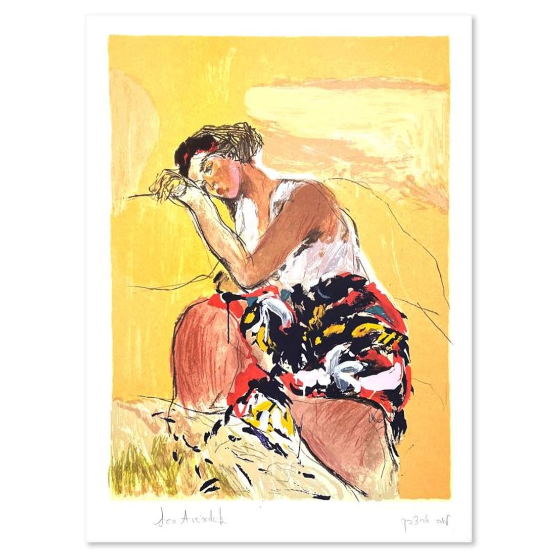 Lea Avizedek, Hand Signed, Numbered Limited Edition with Letter of Authenticity.: This is a limited edition on paper by Lea Avizedek. The piece comes hand signed by the artist, numbered, and with a letter of authenticity. Measures approximately 15.5" x 11". Reference#: 89763.