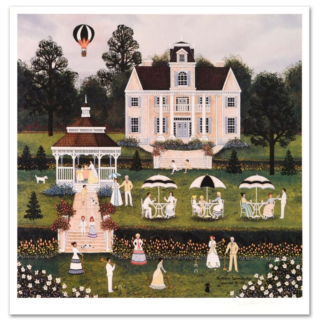 Jane Wooster Scott, "Southern Serendipity" Hand Signed Limited Edition Lithograph with Letter of (1 of 1)