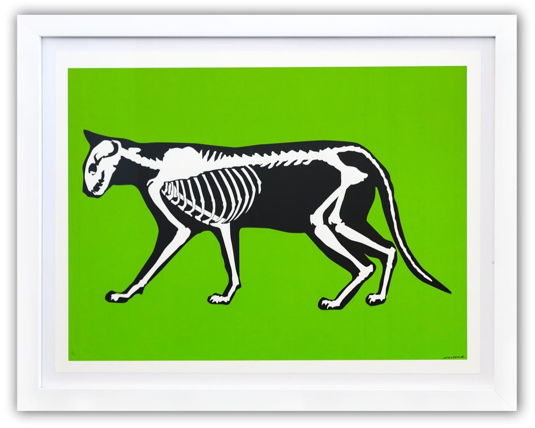 Hijack- Silkscreen "Skeleton Cat"