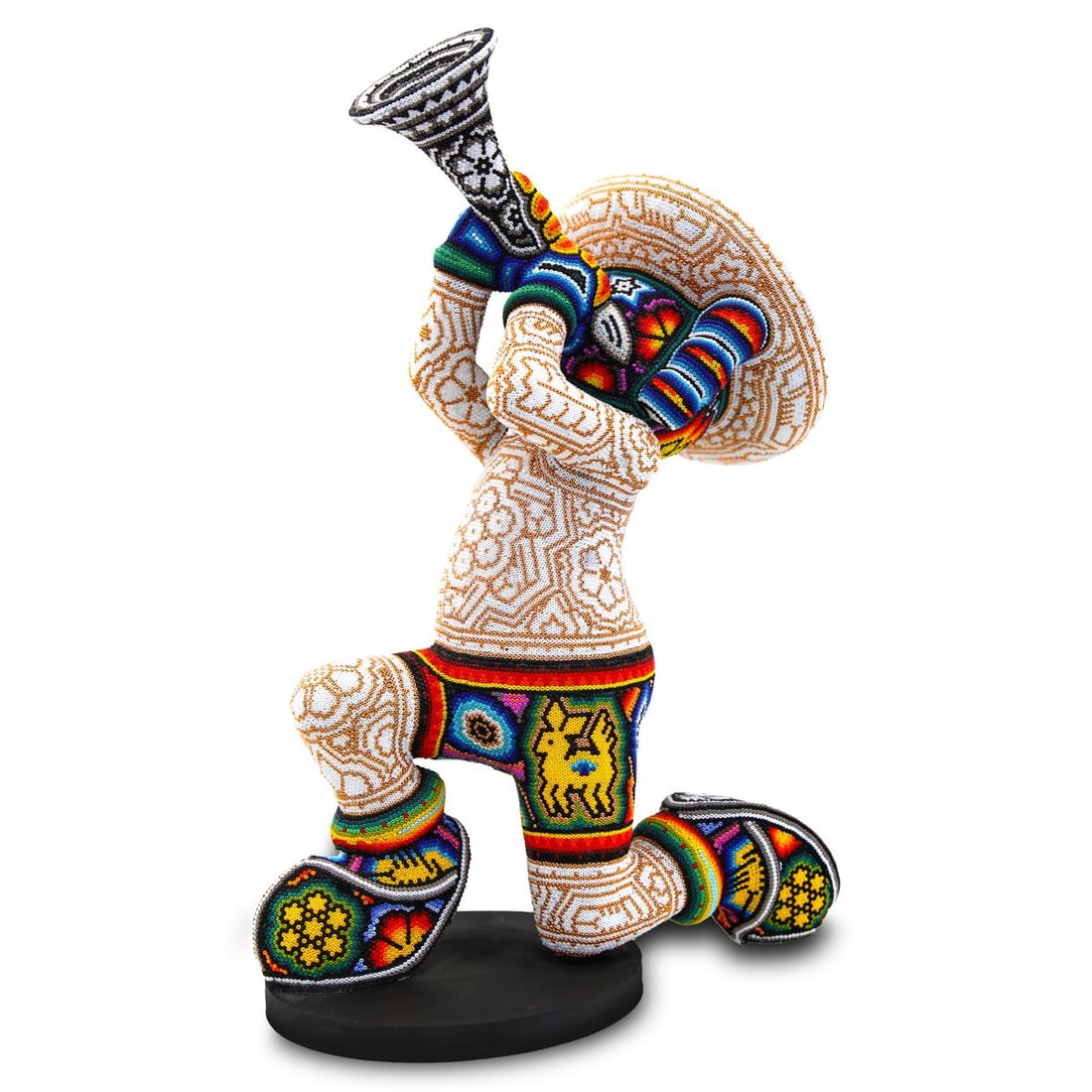 CHROMA aka Rick Wolfryd- Original Mixed Media Sculpture "The Horn Player" (1 of 6)