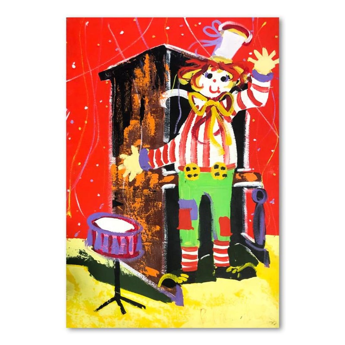 Paul Blaine Henrie (1932-1999), "Hold That Tiger" Hand Signed Original Painting on Canvas (48"x30")