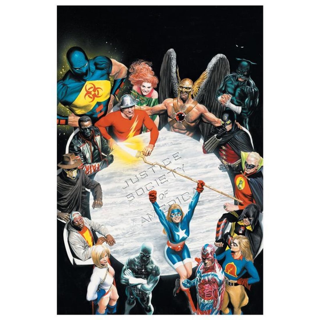 DC Comics, "Justice Society of America #1" Numbered Limited Edition Giclee on Canvas by Alex Ross