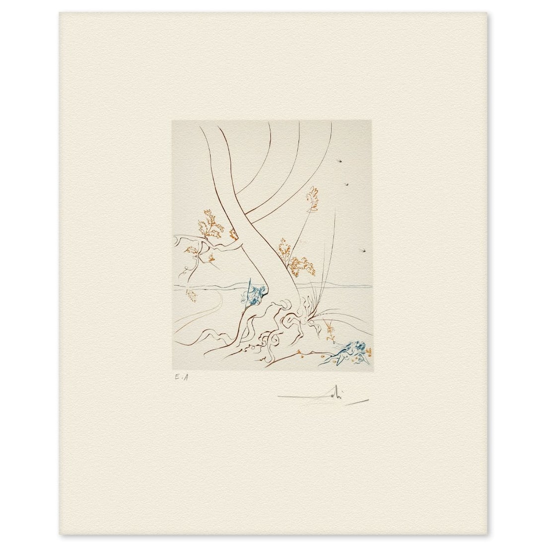 Salvador Dali- Etching "The Tree of Knowledge" (1 of 3)