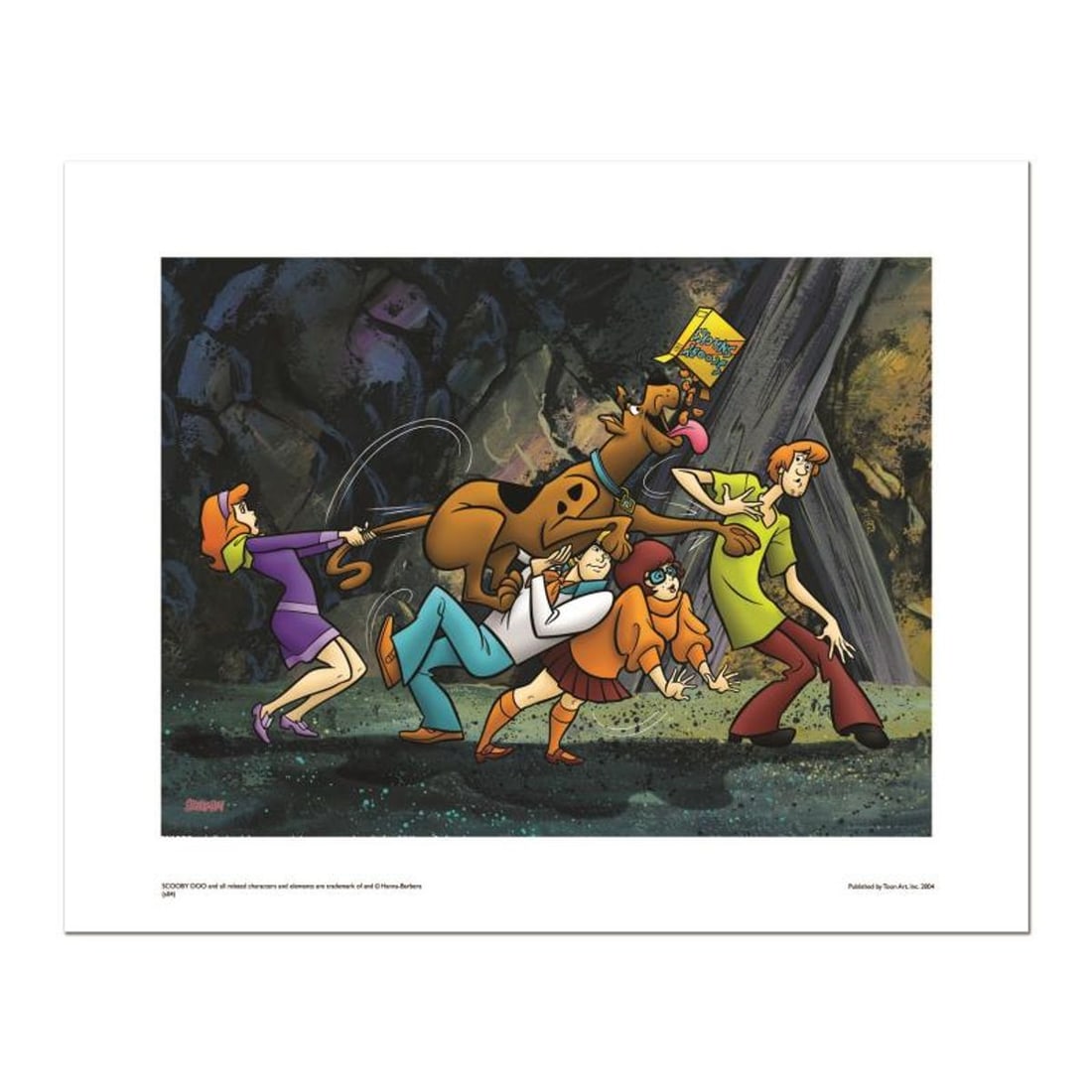 Scooby Snacks Numbered Limited Edition Giclee from Hanna-Barbera with Certificate of Authenticity.