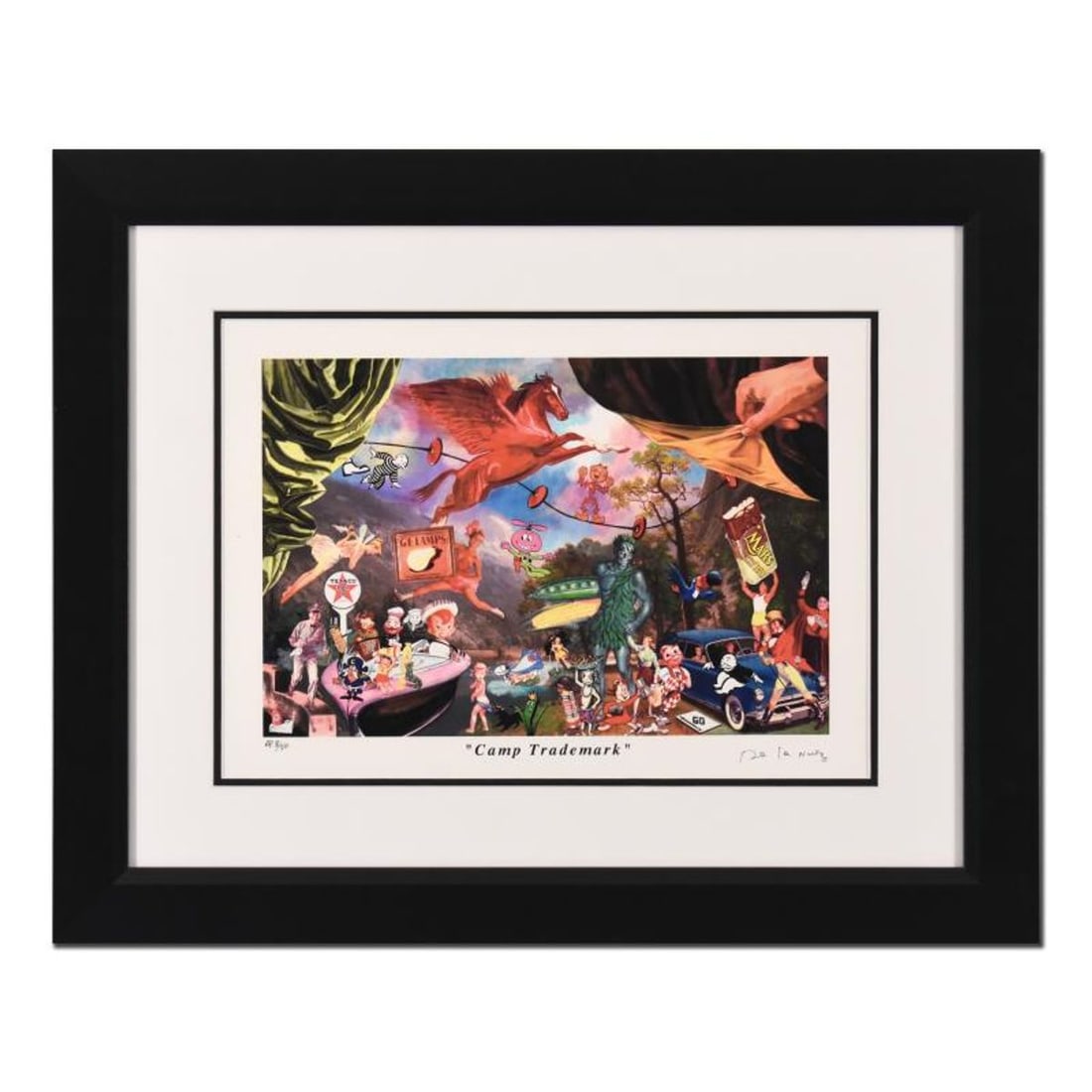 Nelson De La Nuez, "Camp Trademark" Framed Limited Edition Artist Proof, Numbered and Hand Signed