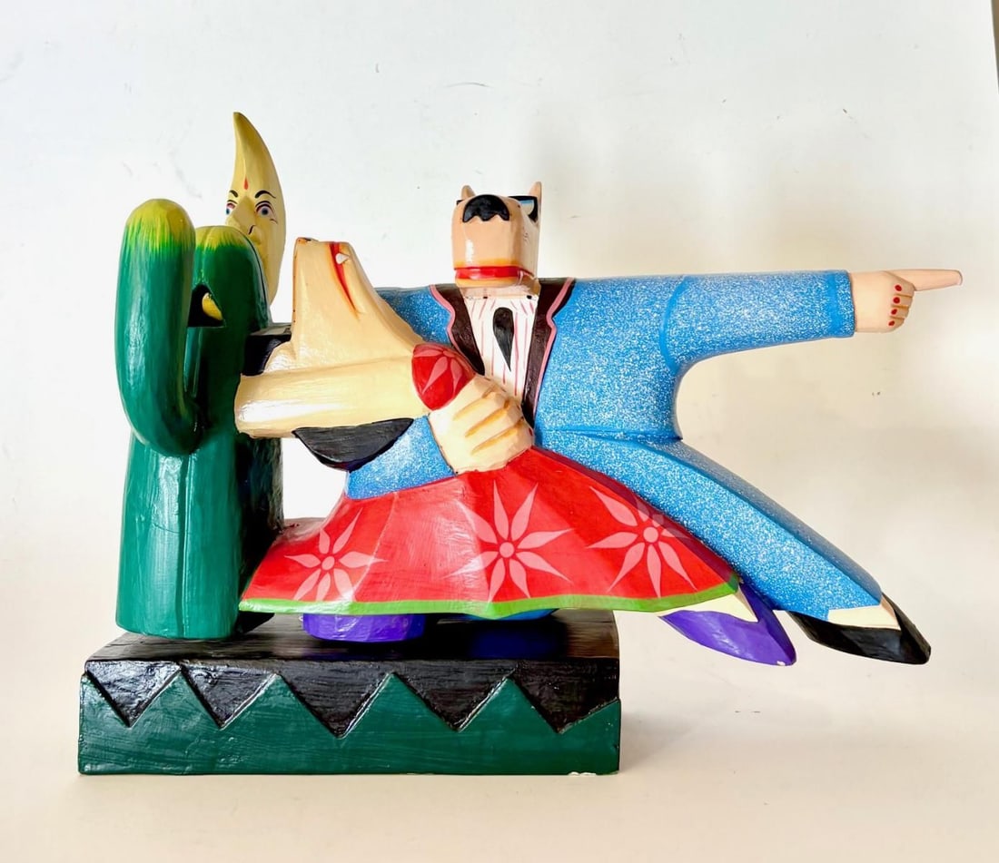 Markus Pierson- Hand painted wood sculpture "In the manner of" (1 of 4)