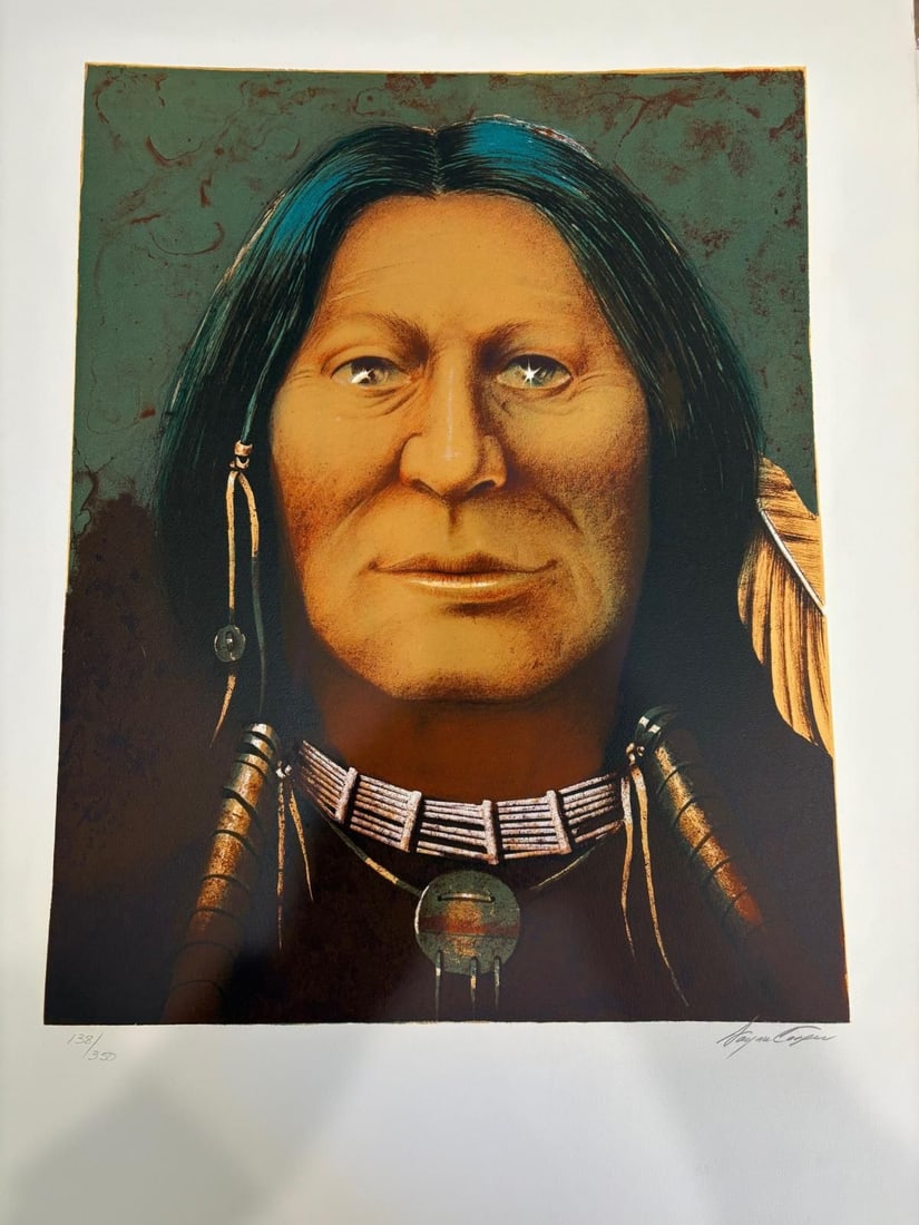 Wayne Cooper- Limited edition lithograph on paper: Artist: Wayne Cooper. Medium: Limited edition lithograph on paper. Size: 22" x 28". Signature: Signed and numbered. Reference#: 25202.