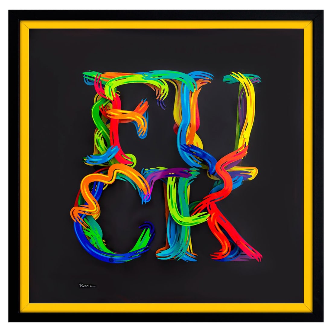 Patricia Govezensky- 3D Multilayered Woodcut "Freedom of Expression"