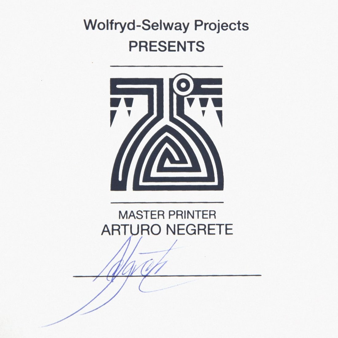 Wolfryd-Selway Projects- Silkscreen - 2