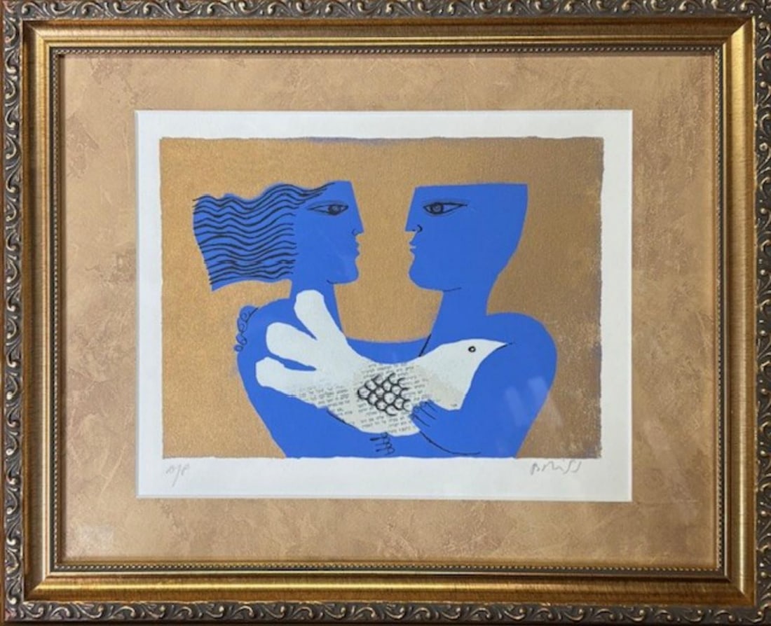 Sammy Briss- Serigraph: Artist: Sammy Briss. Medium: Serigraph. Measures approx. 12" x 18" (framed). Signature: Hand Signed and numbered. Reference#: 33529.