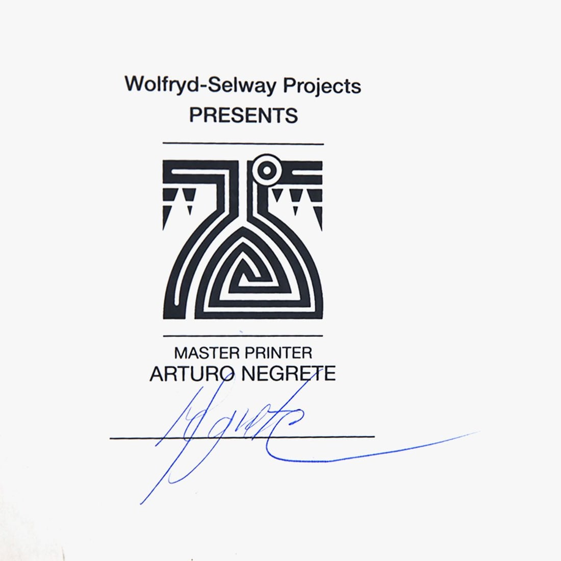 Wolfryd-Selway Projects- Silkscreen - 2