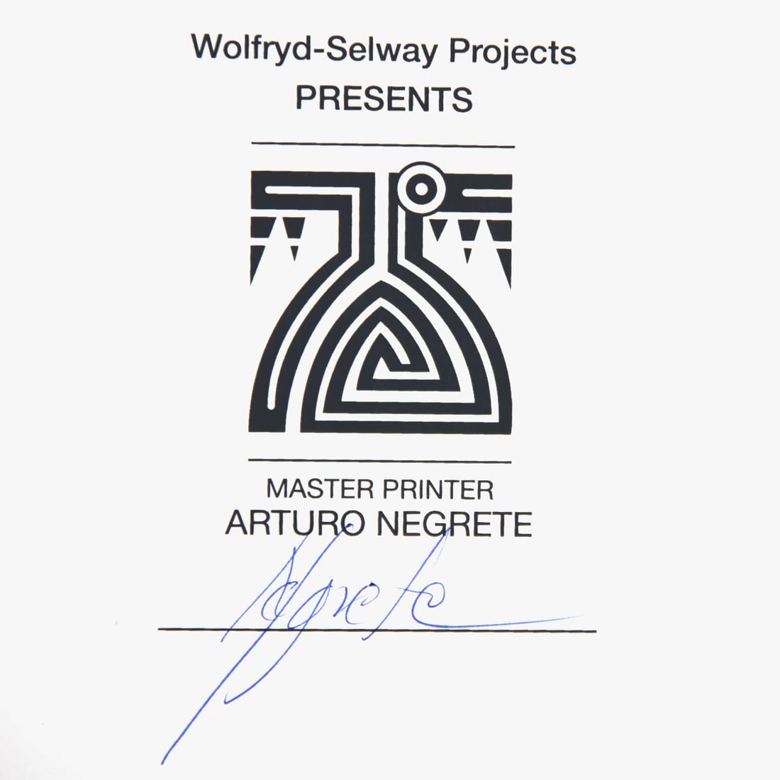 Wolfryd-Selway Projects- Silkscreen - 2