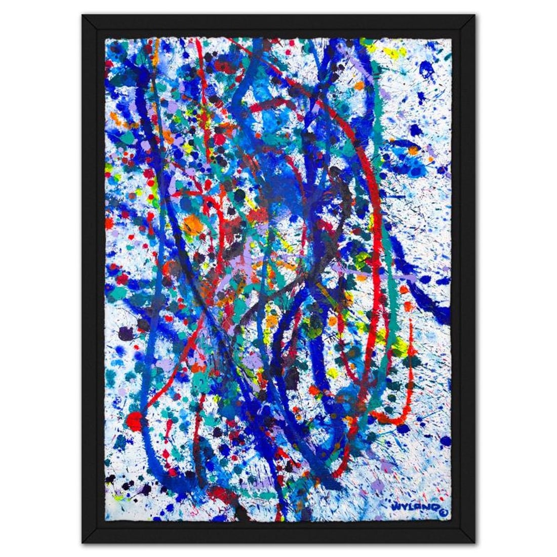 Wyland, Framed Original Watercolor Painting, Hand Signed with Letter of Authenticity.: This is an original watercolor painting on paper by Wyland, hand signed by the artist. This piece comes custom framed. Includes Letter of Authenticity. Measures approx. 48" x 34" (frame), 40" x 26" (i