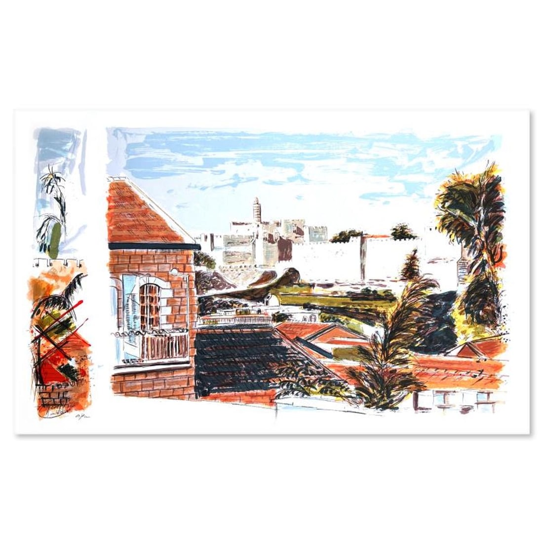 Arie Azene, Hand Signed, Numbered Limited Edition with Letter of Authenticity.: This is a limited edition on paper by Arie Azene. The piece comes hand signed by the artist, numbered, and with a letter of authenticity. Measures approximately 22.5" x 36". Reference#: 89807.