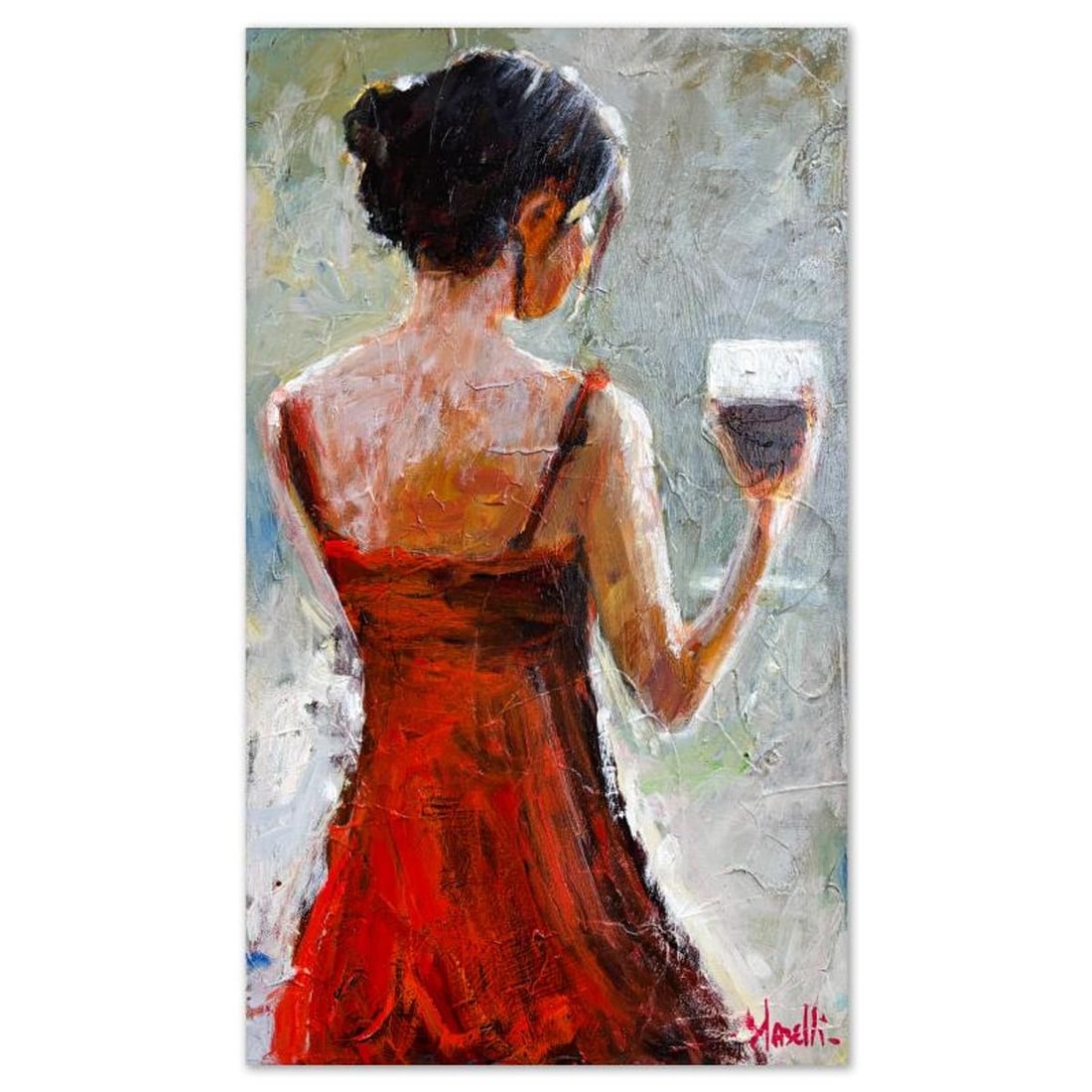 Michael Maselli, Original Painting on Canvas, Hand Signed with Letter of Authenticity. (1 of 2)