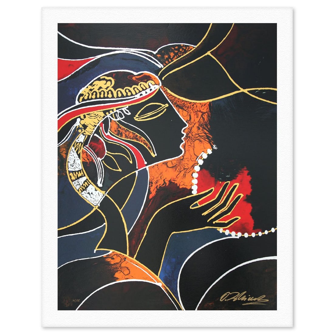 Oleg Zhivetin- Silkscreen "The Wish": Artist: Oleg Zhivetin. Medium: Silkscreen. Title: The Wish. Size: 38" x 30". Signature: Hand signed and numbered. Reference#: 74681.
