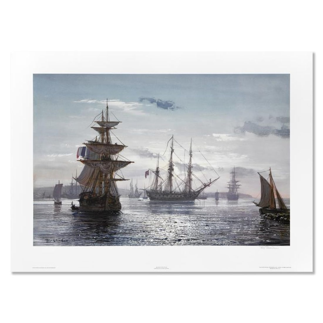Peter Ellenshaw (1913-2007), "The Great Age of Sail" Limited Edition Lithograph, Numbered and Hand: The Great Age of Sail is a limited edition lithograph on paper by Peter Ellenshaw (1913-2007), numbered and hand signed by the artist. Includes Letter of Authenticity. Measures approx. 26" x 19"