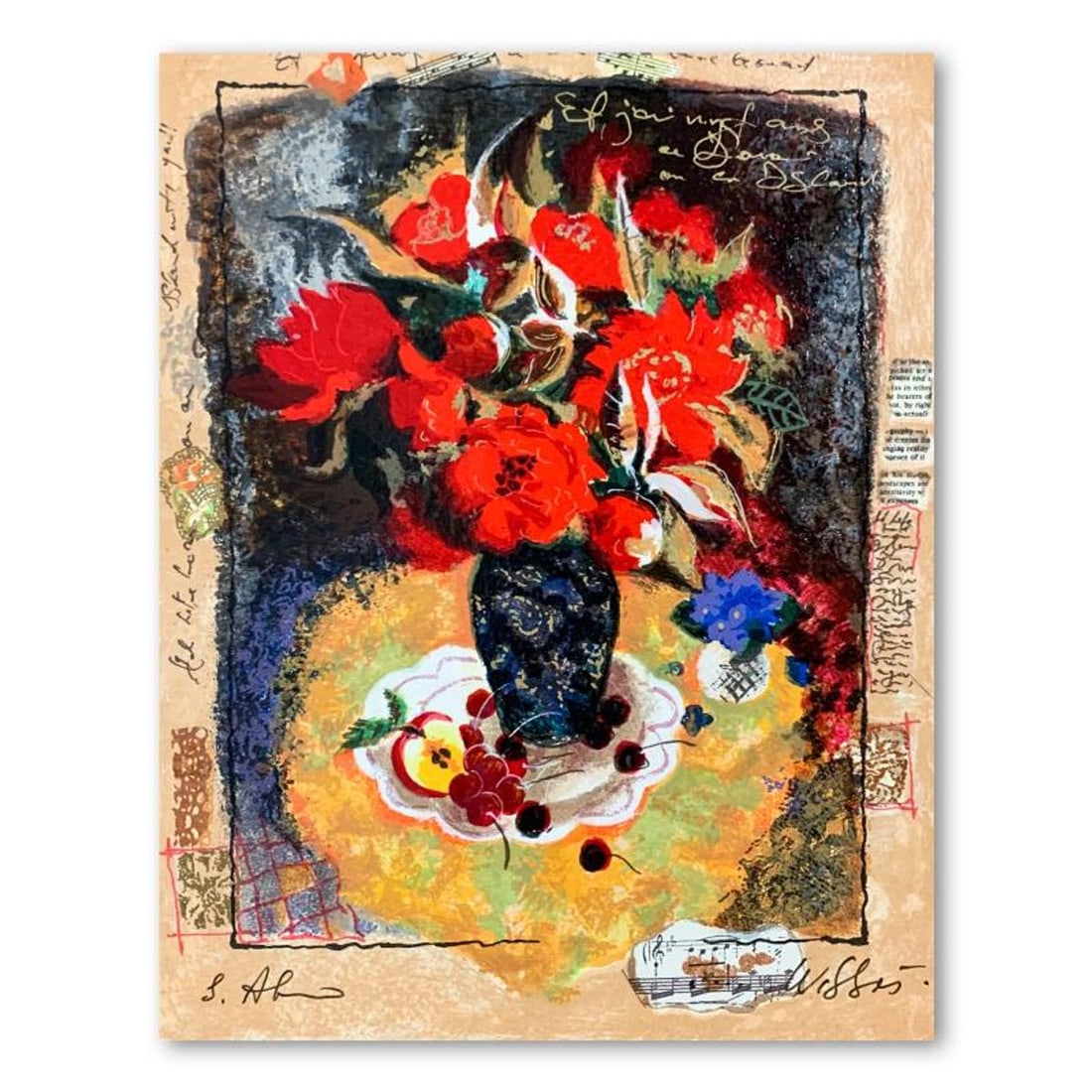 Alexander Galtchansky (1959-2008) and Tanya Wissotzky (1959-2006), Hand Signed Limited Edition: This is a limited edition serigraph on deckle edged paper by Alexander Galtchansky (1959-2008) and Tanya Wissotzky (1959-2006). It is numbered and hand signed and includes a letter of authenticity.