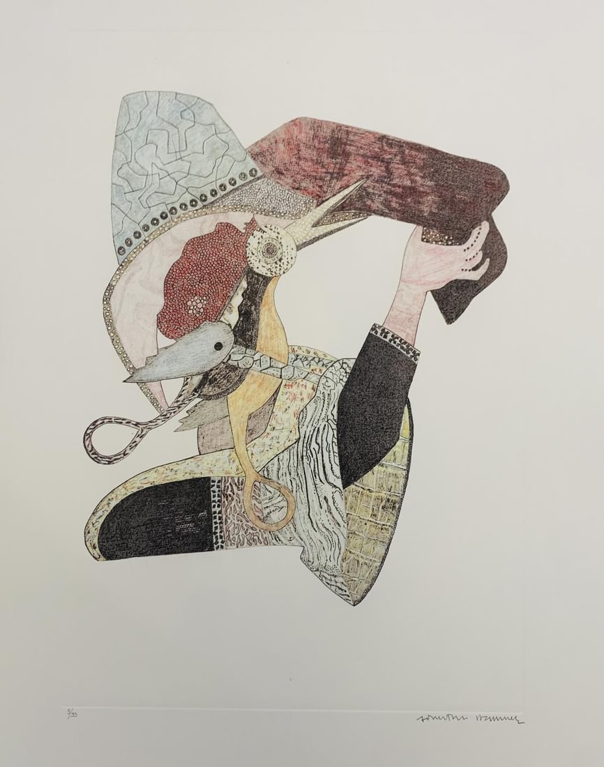 Jonathan Hammer- Limited Edition Etching on paper: Artist: Jonathan Hammer. Medium: Limited Edition Etching on paper. Size: 24" x 30". Signature: Signed and numbered. Reference#: 25022.
