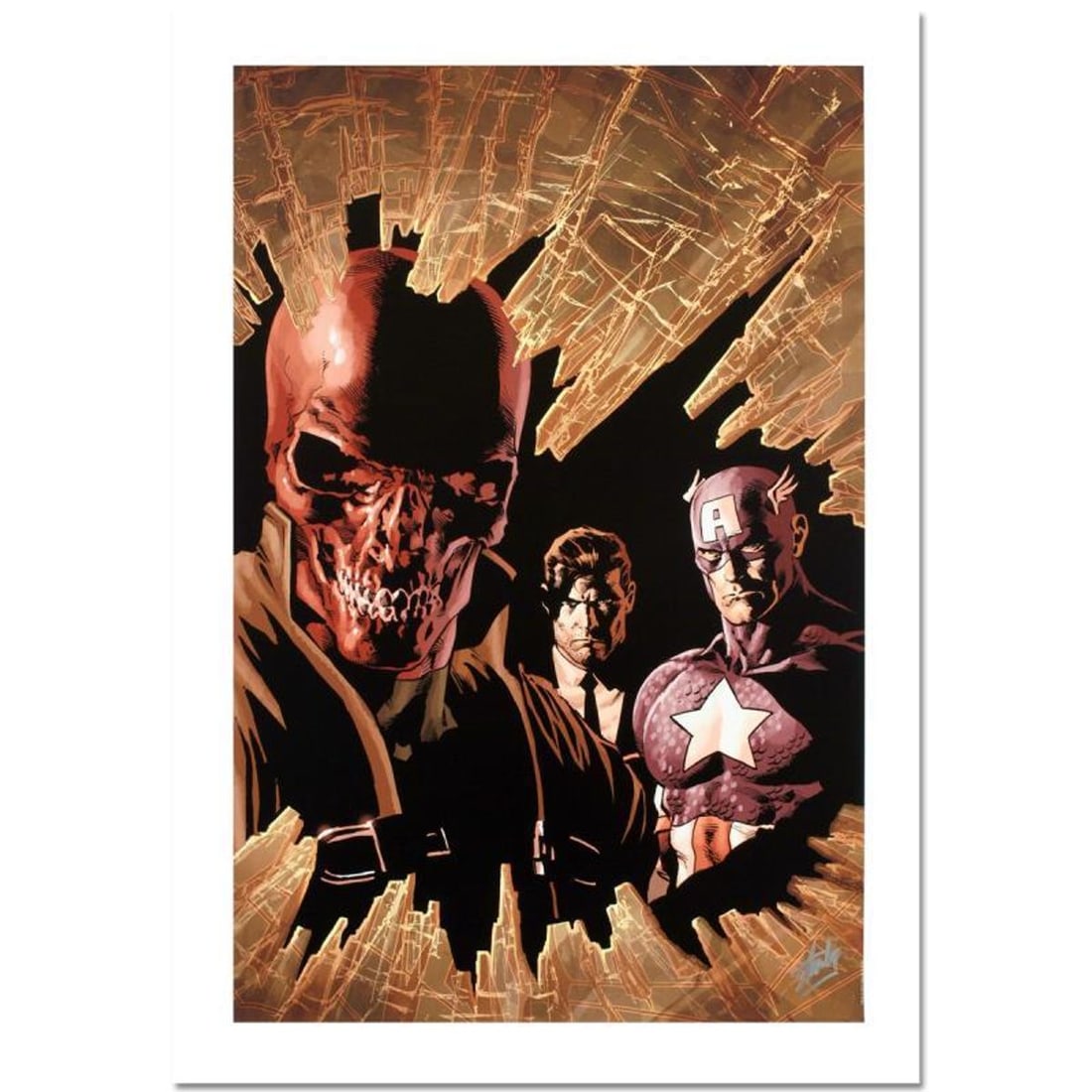 Stan Lee Signed, Marvel Comics "New Avengers #12" Limited Edition Canvas 1/10 with Certificate of: New Avengers #12 is a limited edition giclee on canvas with art by Mike Deodato Jr.. Officially licensed by Marvel, this piece is numbered 1/10 and hand signed by creative legend Stan Lee (1922-2018).