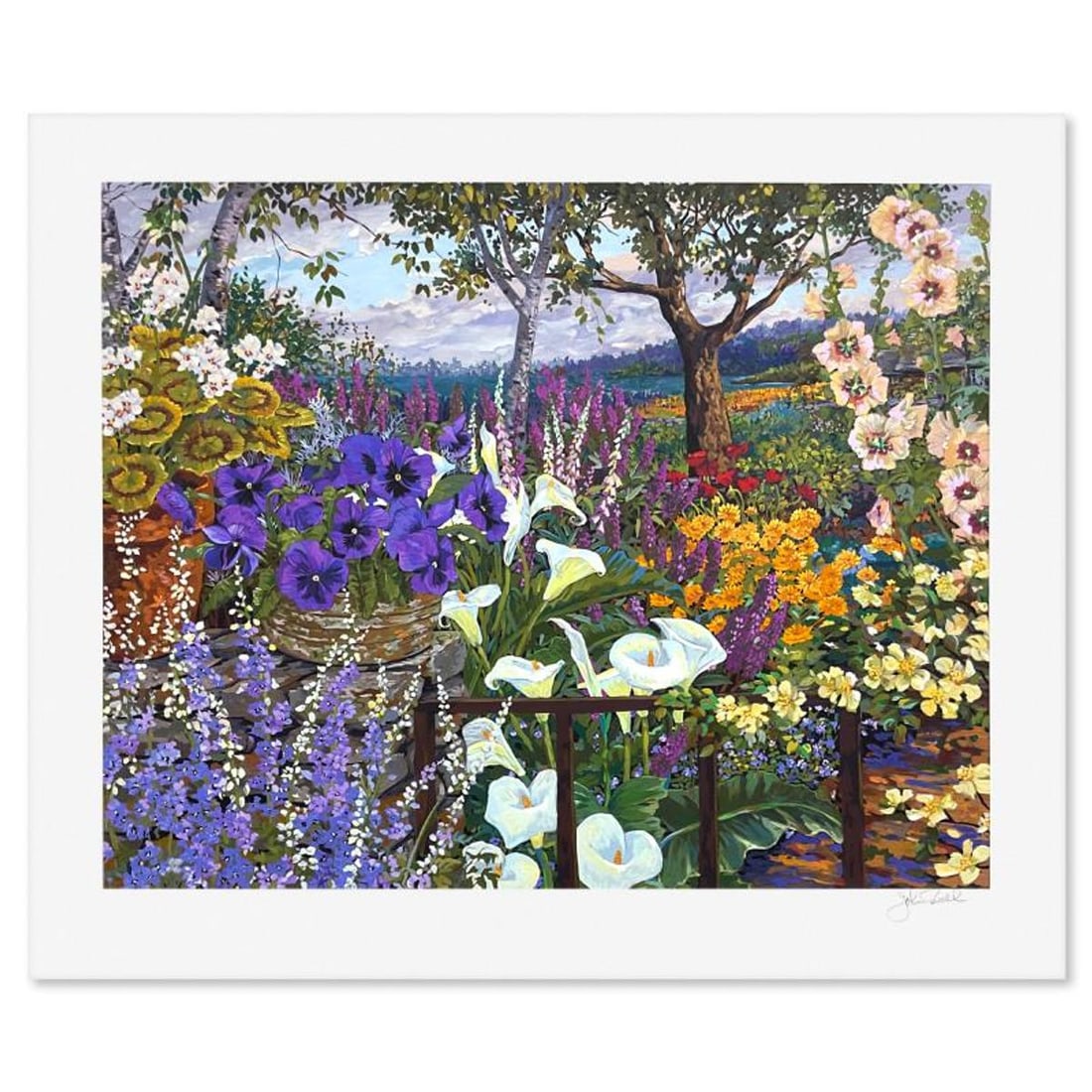 John Powell, "Hidden Cabin" Limited Edition Printer's Proof Serigraph, Numbered and Hand Signed with: Hidden Cabin is a limited edition printer's proof serigraph on paper by John Powell, numbered and hand signed by the artist. Includes Letter of Authenticity. Measures approx. 29.5" x 35.5" (border), 2